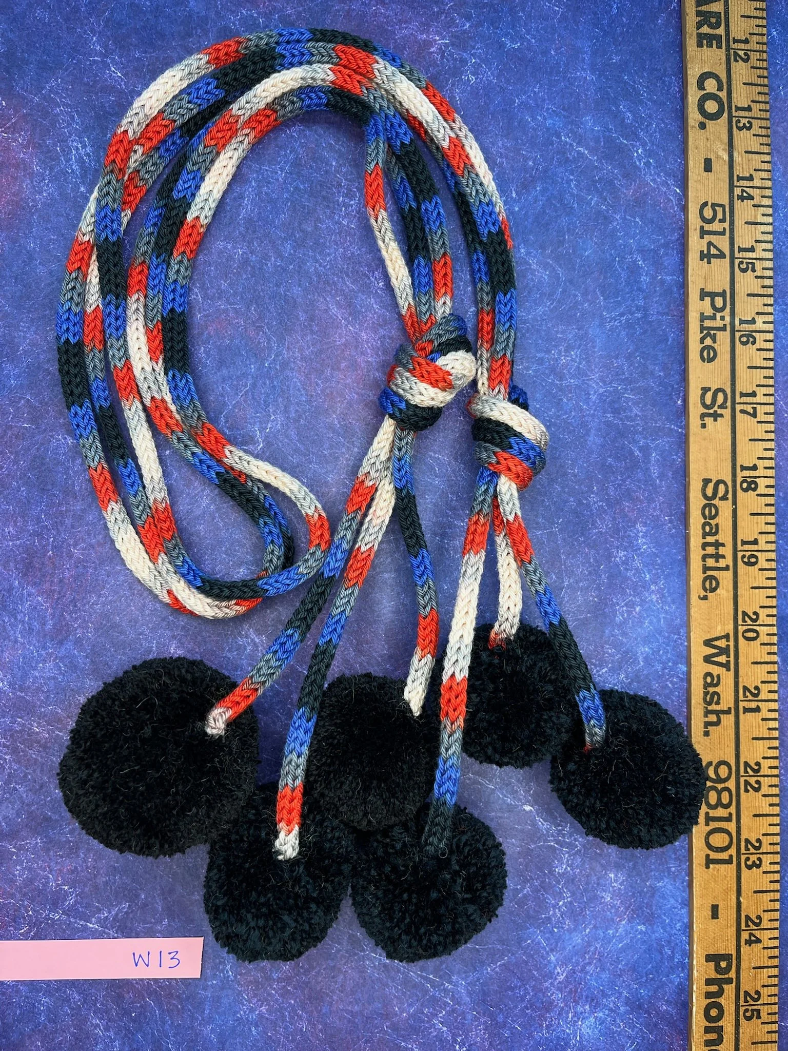 Business casual Pompom Scarf W13