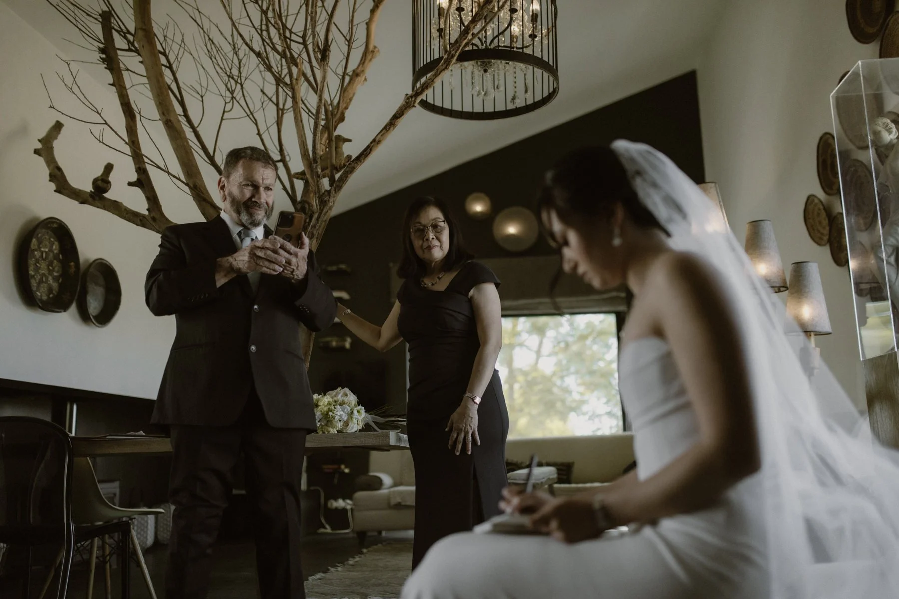 Emotional documentary moment in a Portugal wedding