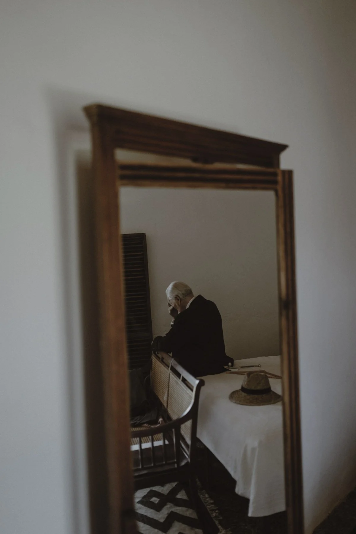 Intimate wedding moment captured in a documentary style