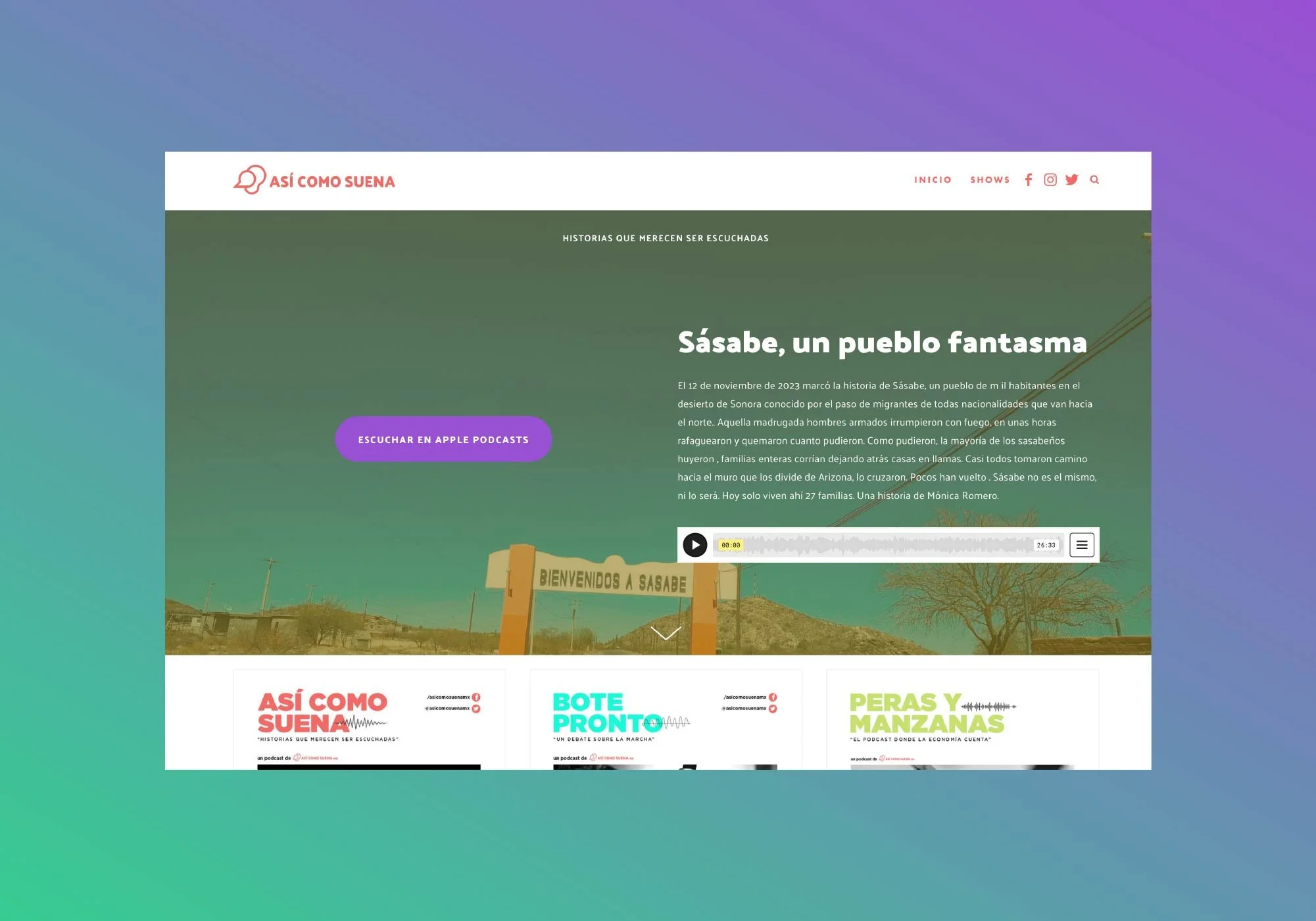 Así Cómo Suena - Website