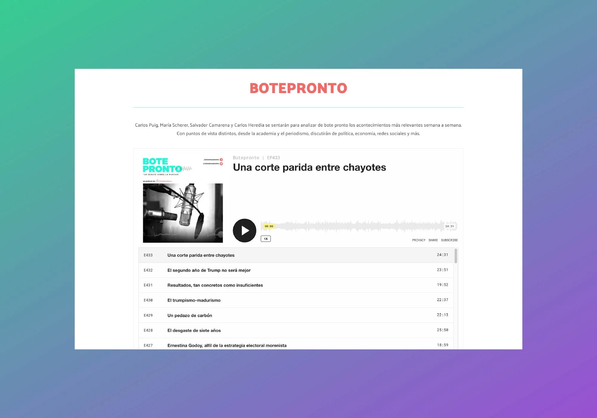 Así Cómo Suena - Website
