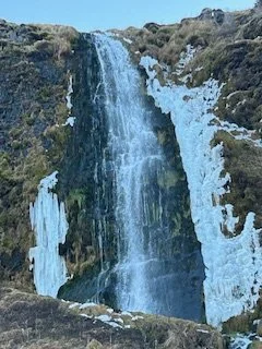 Iceland waterfall travel