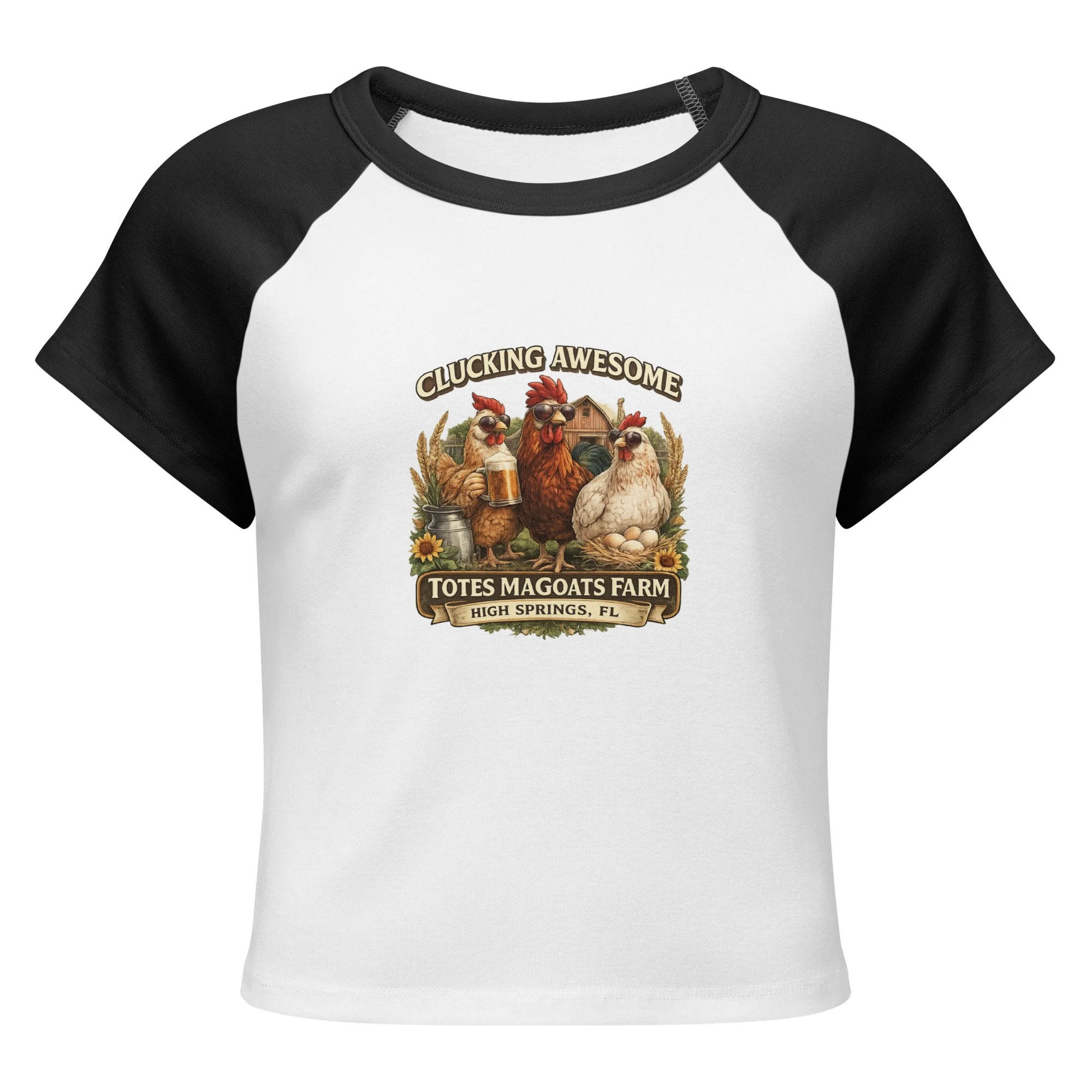 Totes MaGoats - Women’s micro rib raglan tee