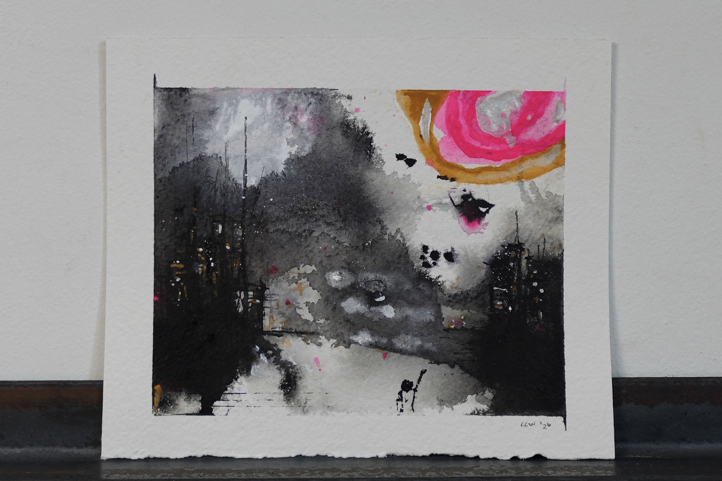 caroline wallace mixed media artwork