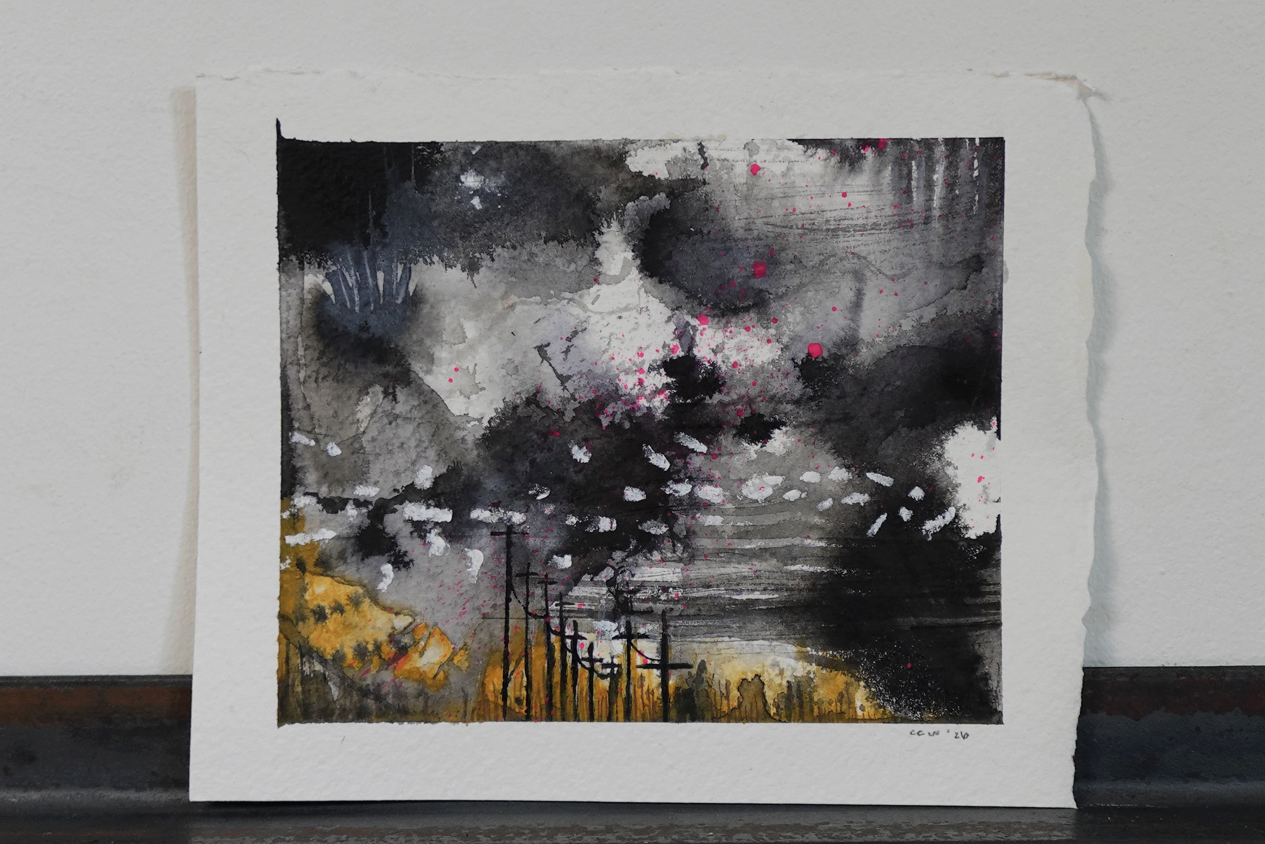 caroline wallace mixed media artwork