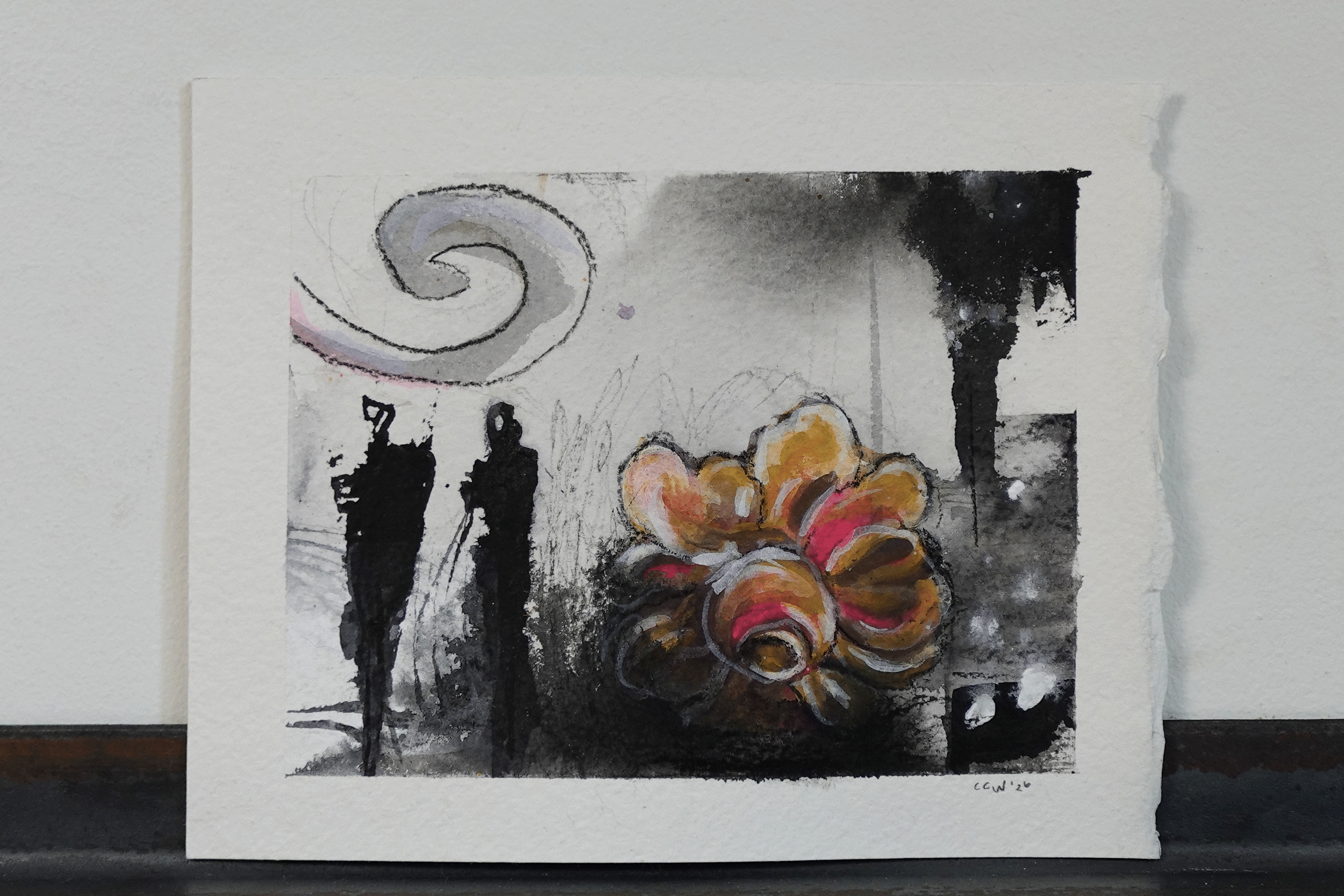caroline wallace mixed media artwork