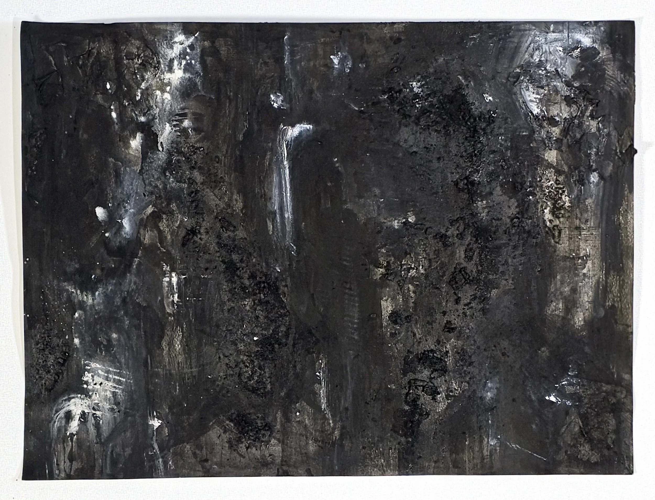 abstract mixed media art by artist and architectural designer, Caroline Wallace.