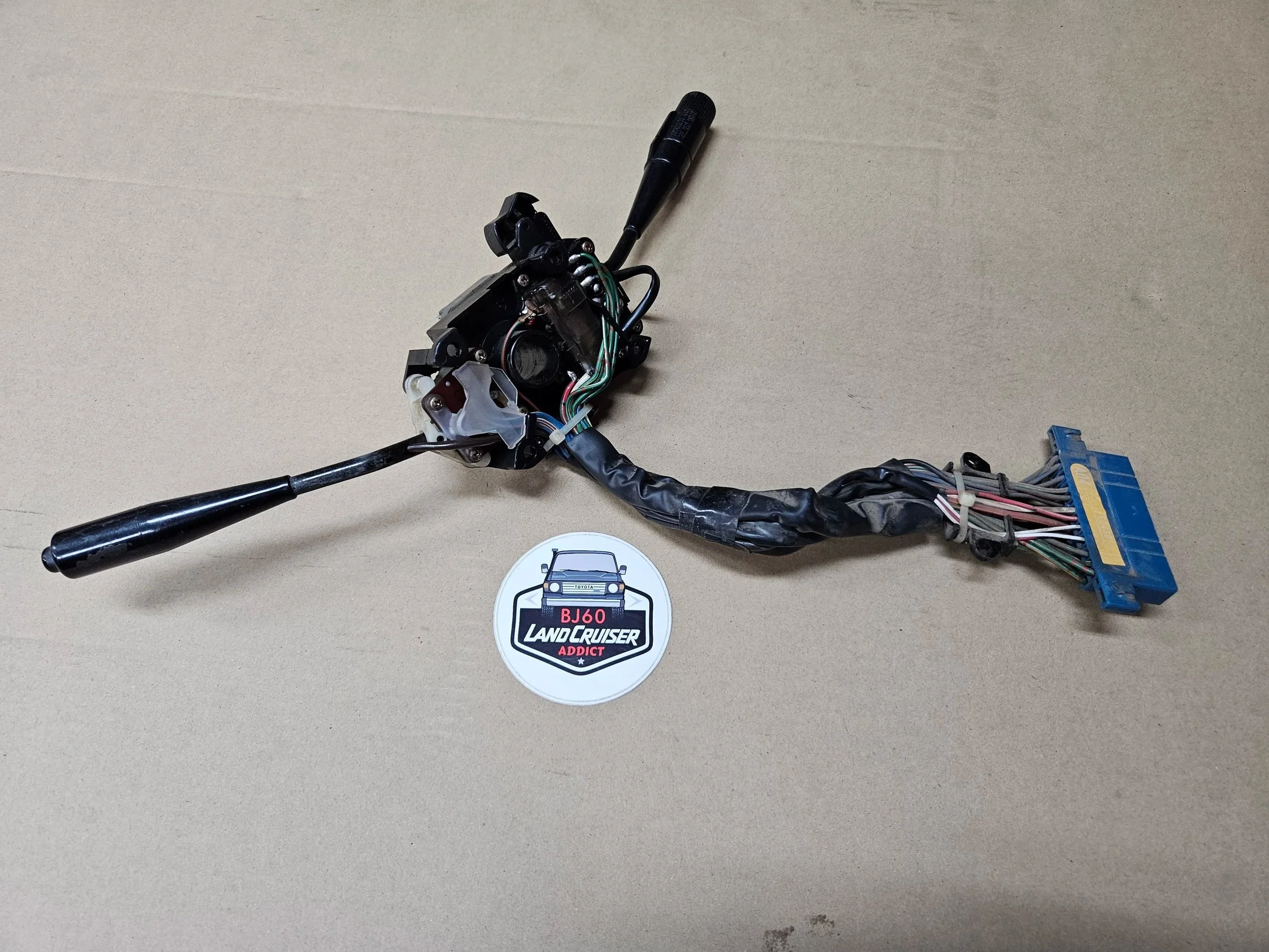 Combination switch for an FJ60 or BJ60 Toyota Landcruiser.