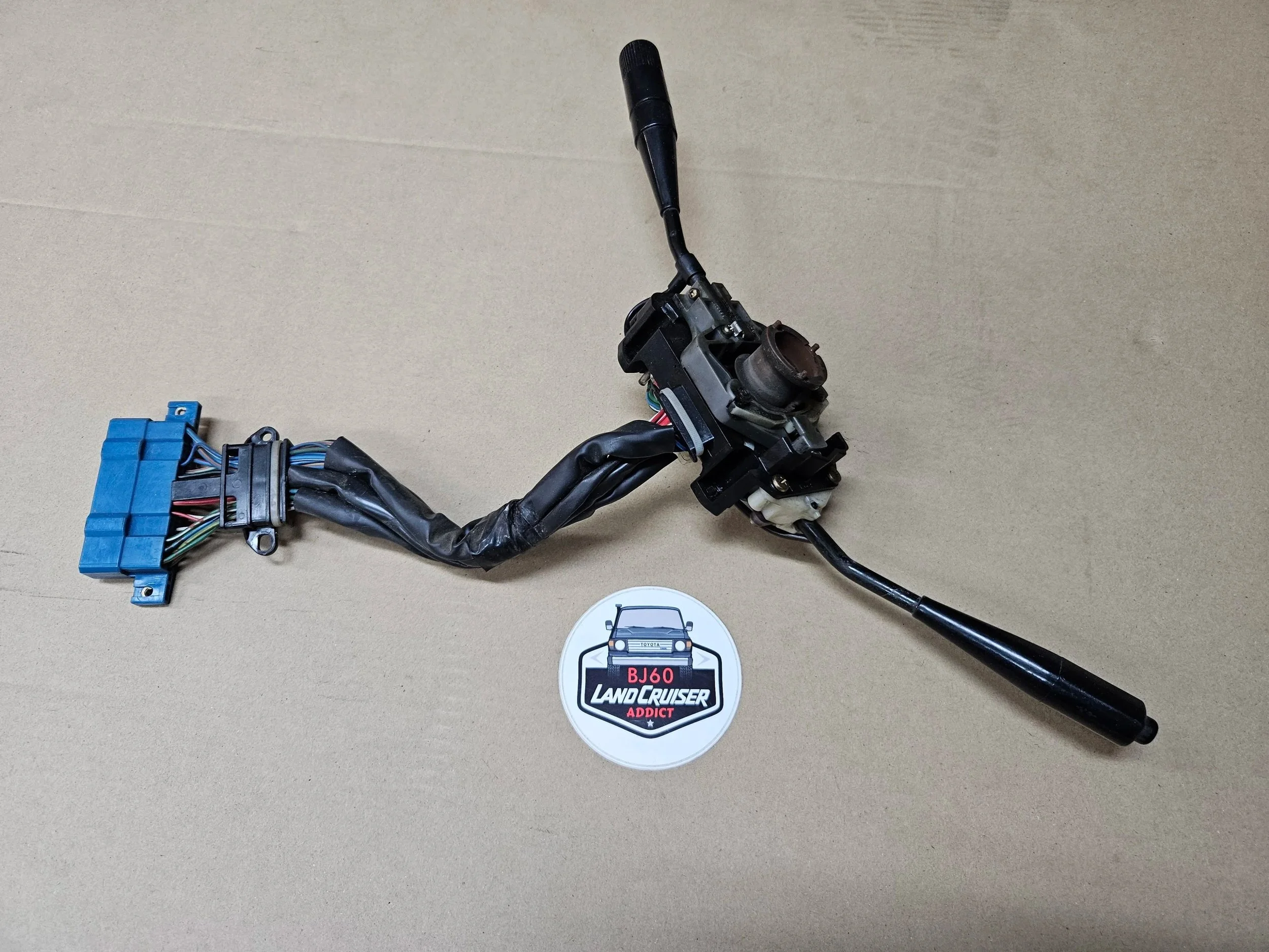 Combination switch for an FJ60 or BJ60 Toyota Landcruiser.