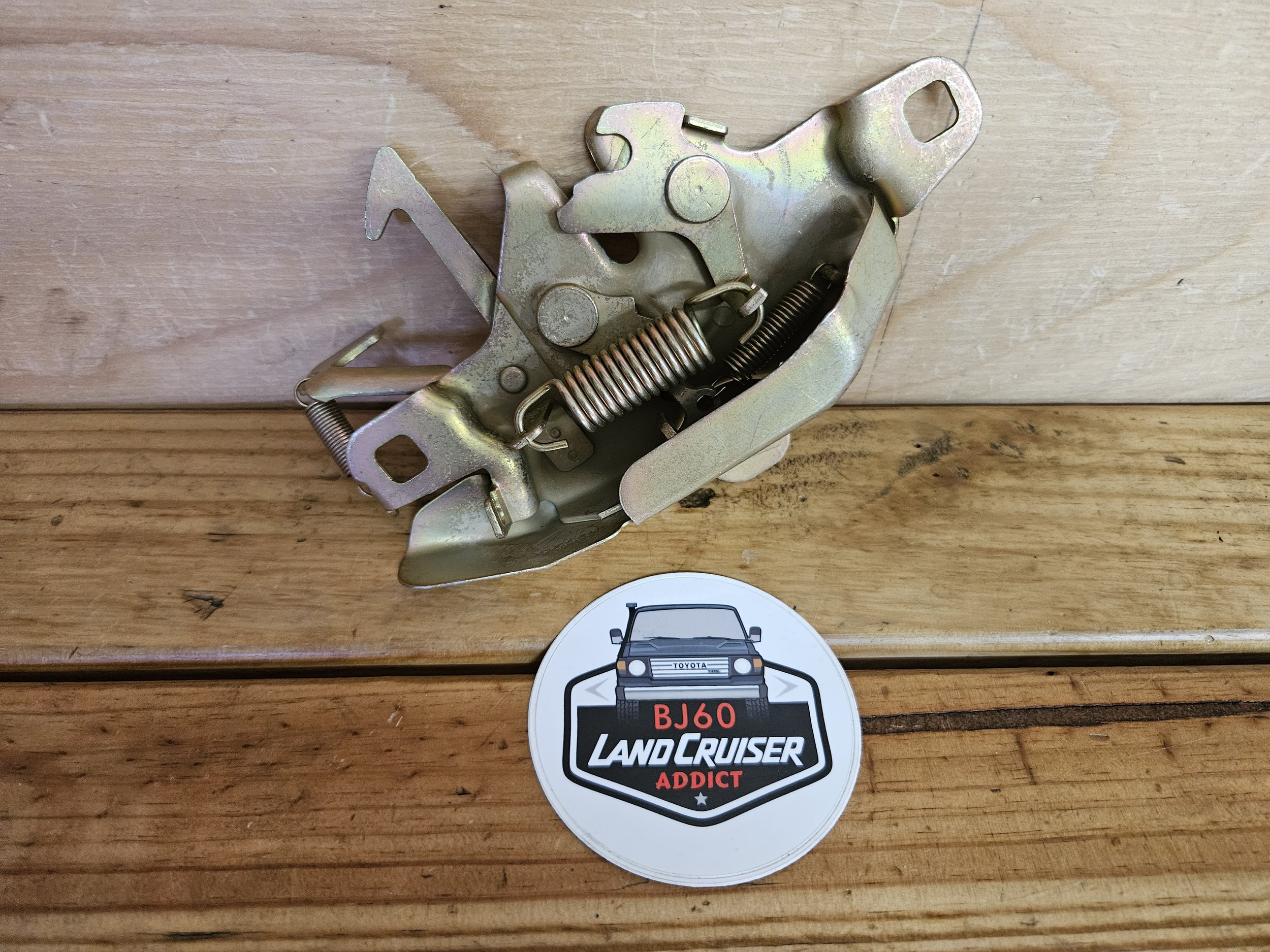 BJ70 Landcruiser hood latch rear.