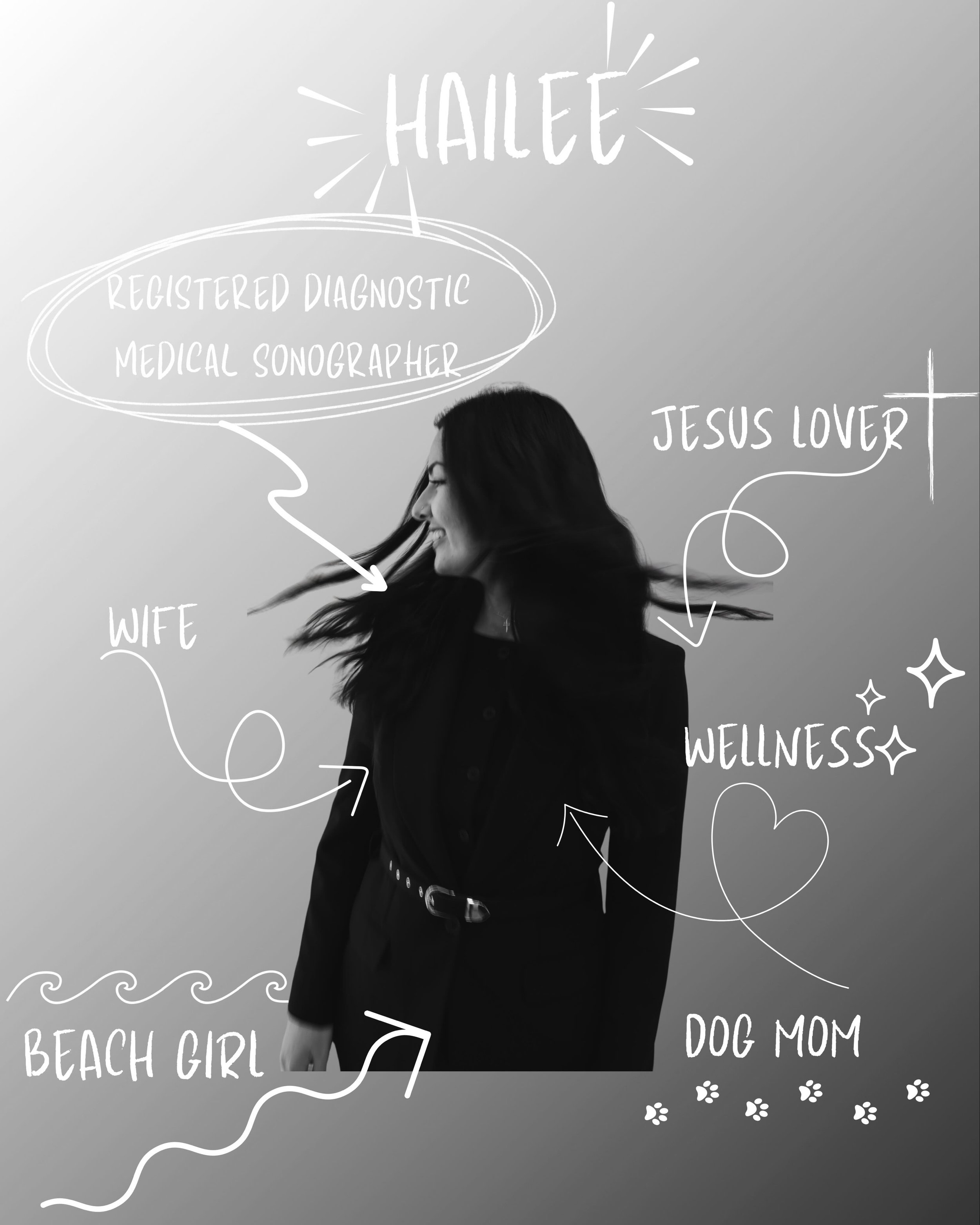Just a girl wearing many hats &mdash; sonographer, wife, dog mom, wellness lover, beach girl, and forever rooted in faith 🤍 I&rsquo;ve loved getting to know all of you and hope to meet more of you and your families🤍🍼👶🏼