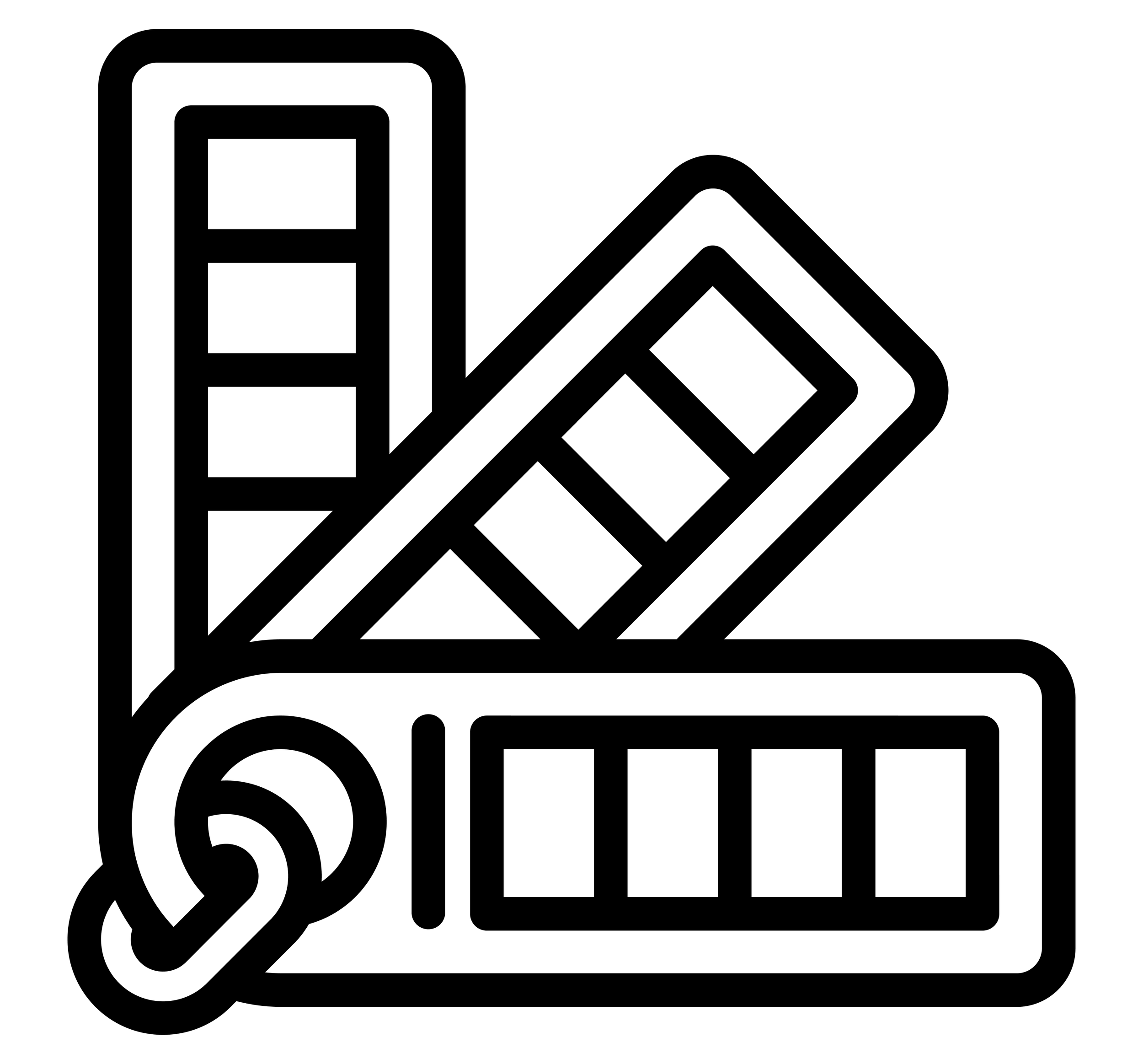 Outline illustration of a scarf with a geometric pattern, displayed in a flat style.