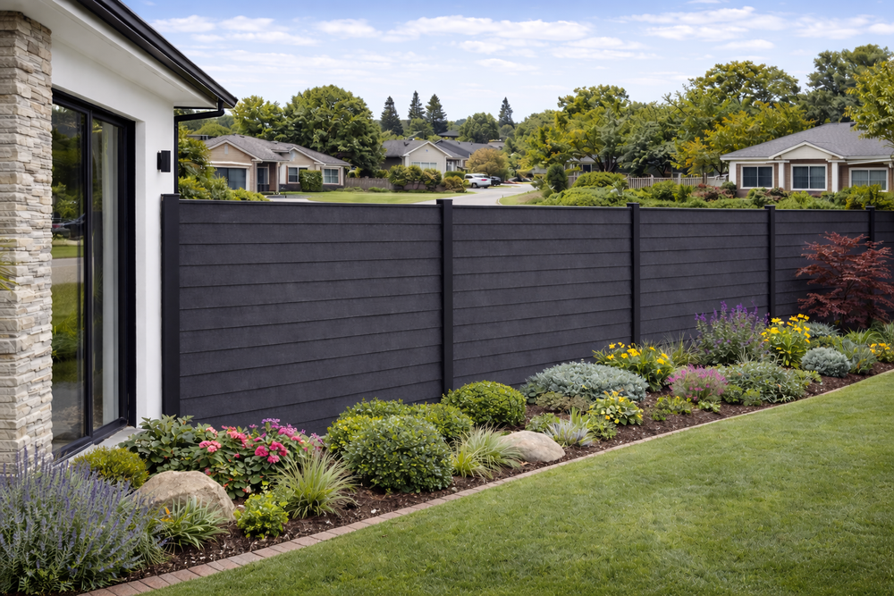 Lateral Stack Composite Fencing Australia | Horizontal Fence Panels ...