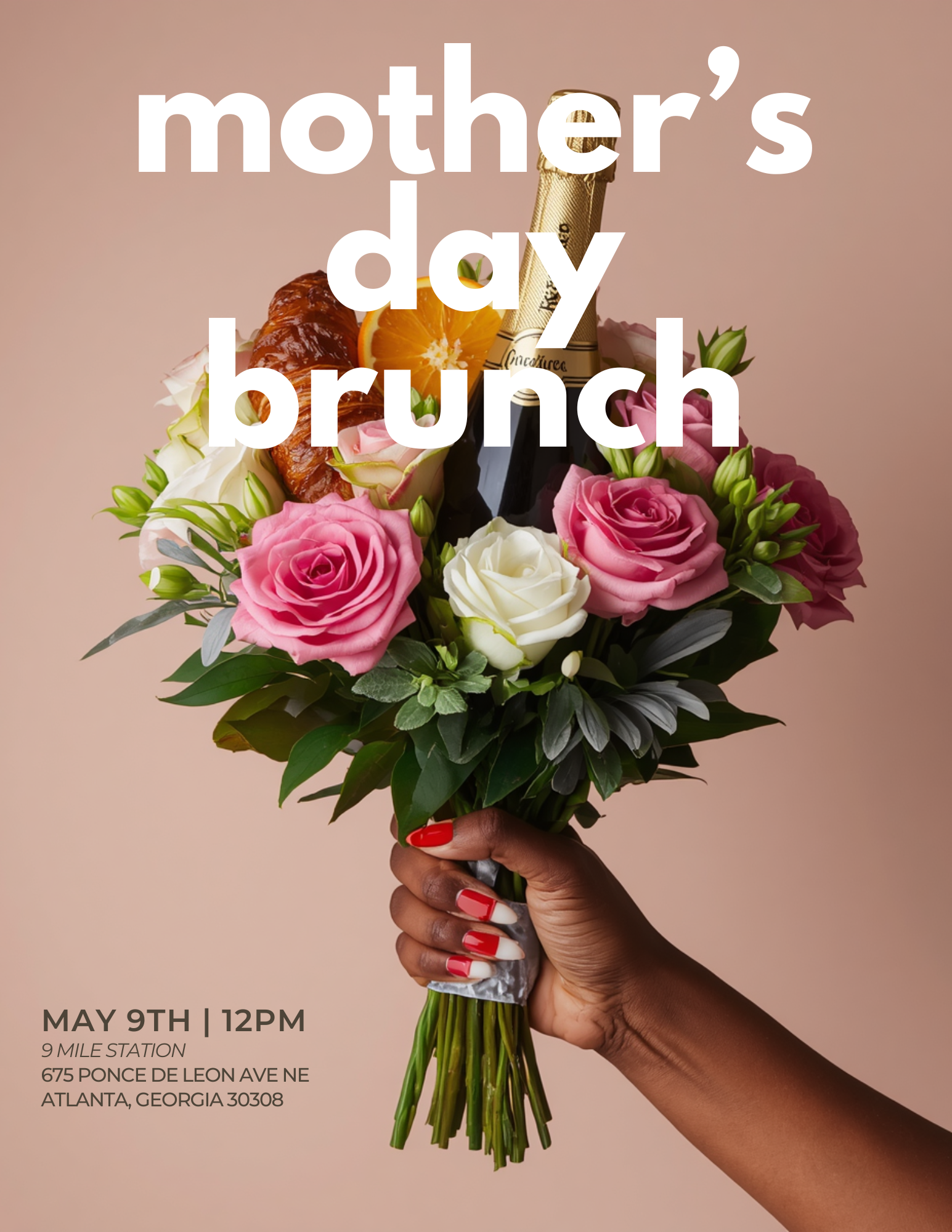 Pink Floral Watercolor Mother's Day Brunch Event Flyer.png
