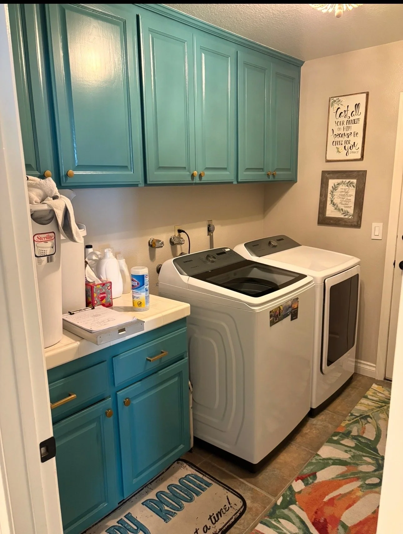 (Before photo). Laundry room remodel for project May 30th