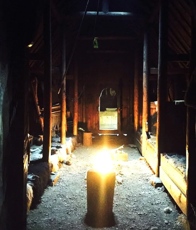 Erik the Red's longhouse in Iceland.