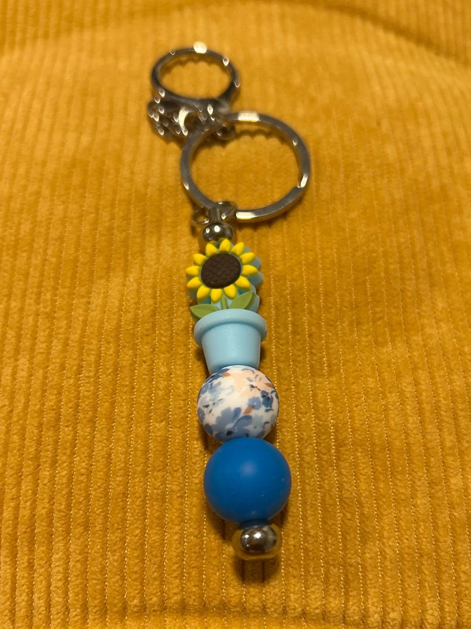 Sunflower Keychain