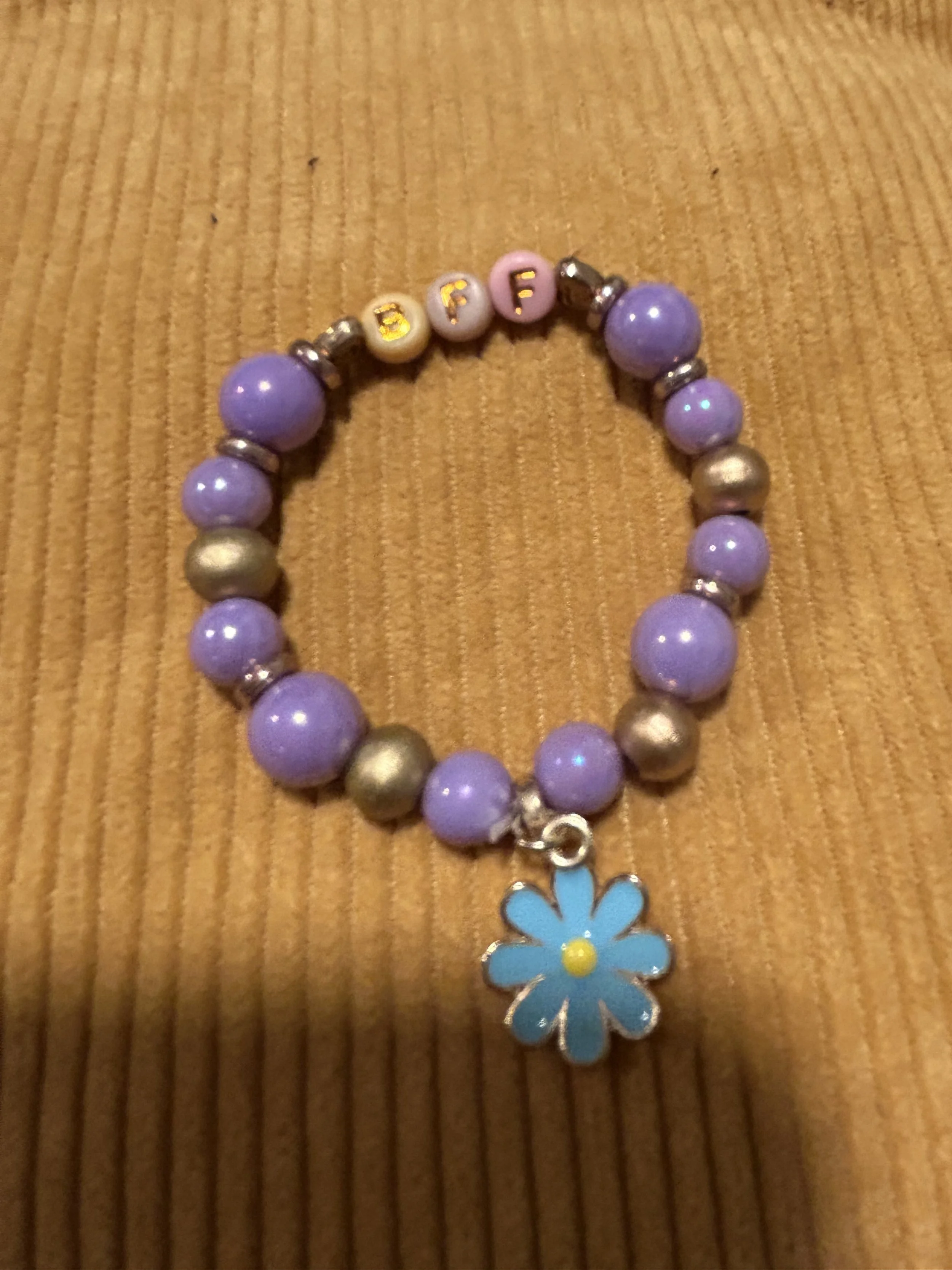 BFF Bracelet with Flower Charm (KID SIZE)