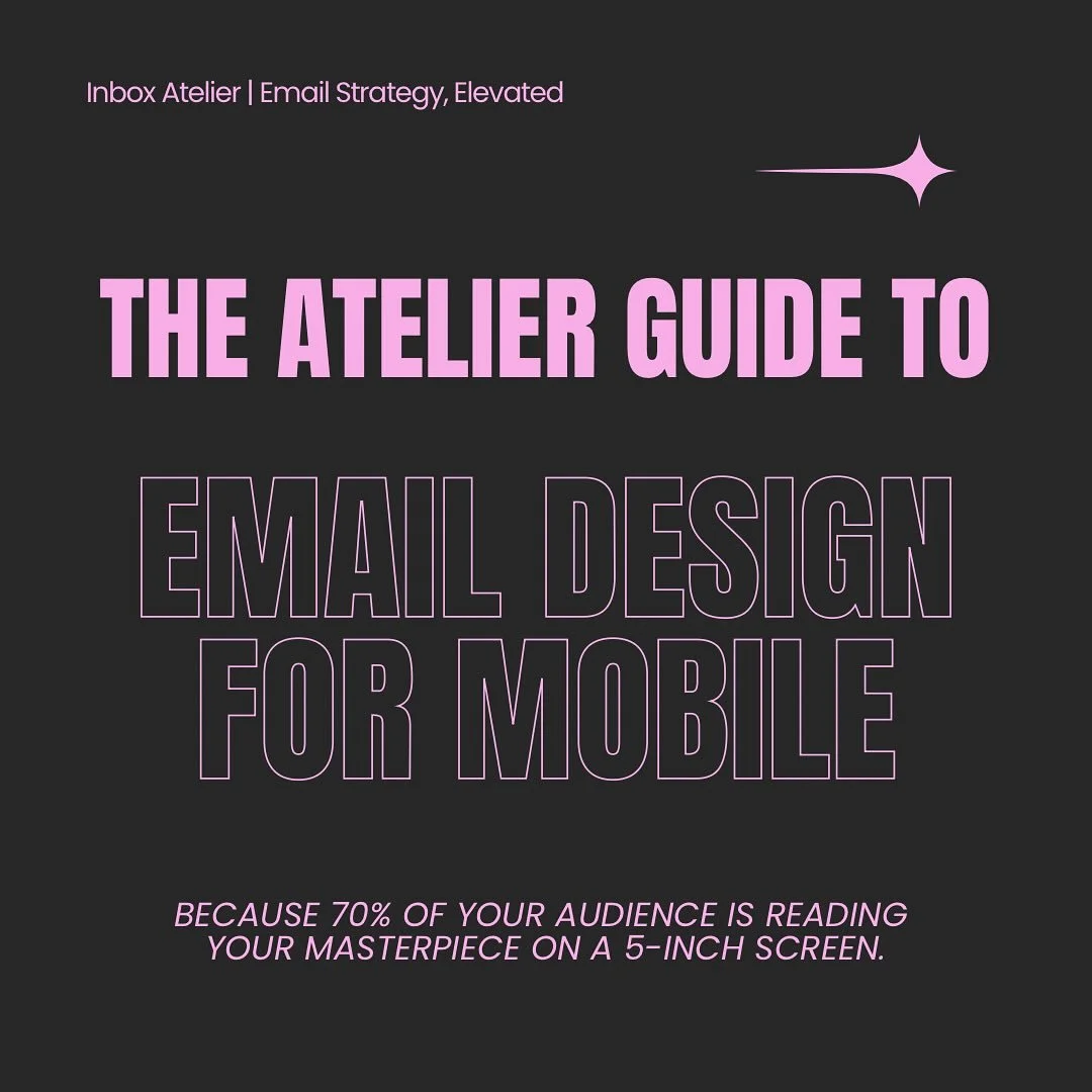 This week&rsquo;s obsession: Designing for mobile.
Because let&rsquo;s be honest&mdash;if your email doesn&rsquo;t shine on a phone, it doesn&rsquo;t shine at all. 📱

With 81% of emails opened on mobile, your design has to flex with the screen, not 