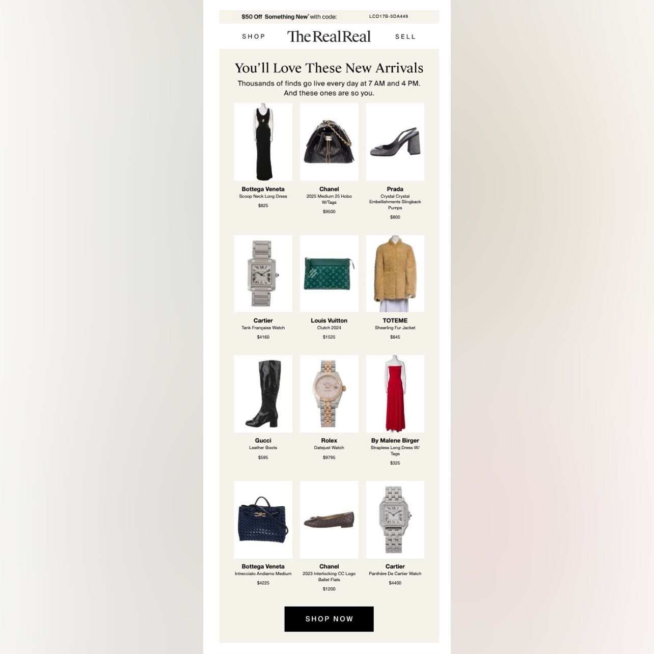 Design that adapts, not collapses.
This week at the Atelier, we&rsquo;re spotlighting @therealreal, who proves that mobile optimization isn&rsquo;t about squeezing&mdash;it&rsquo;s about reimagining.

On desktop, we see a clean 3-across grid&mdash;ed