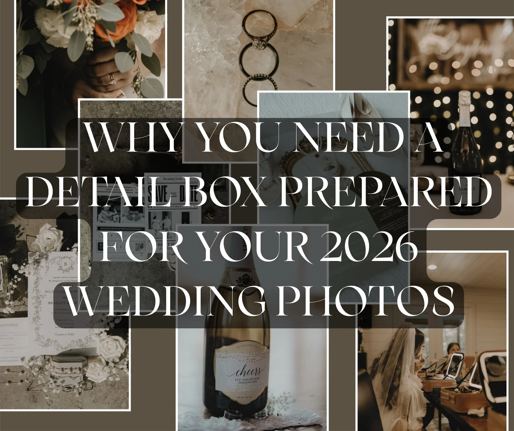 What should you include in your wedding detail box?