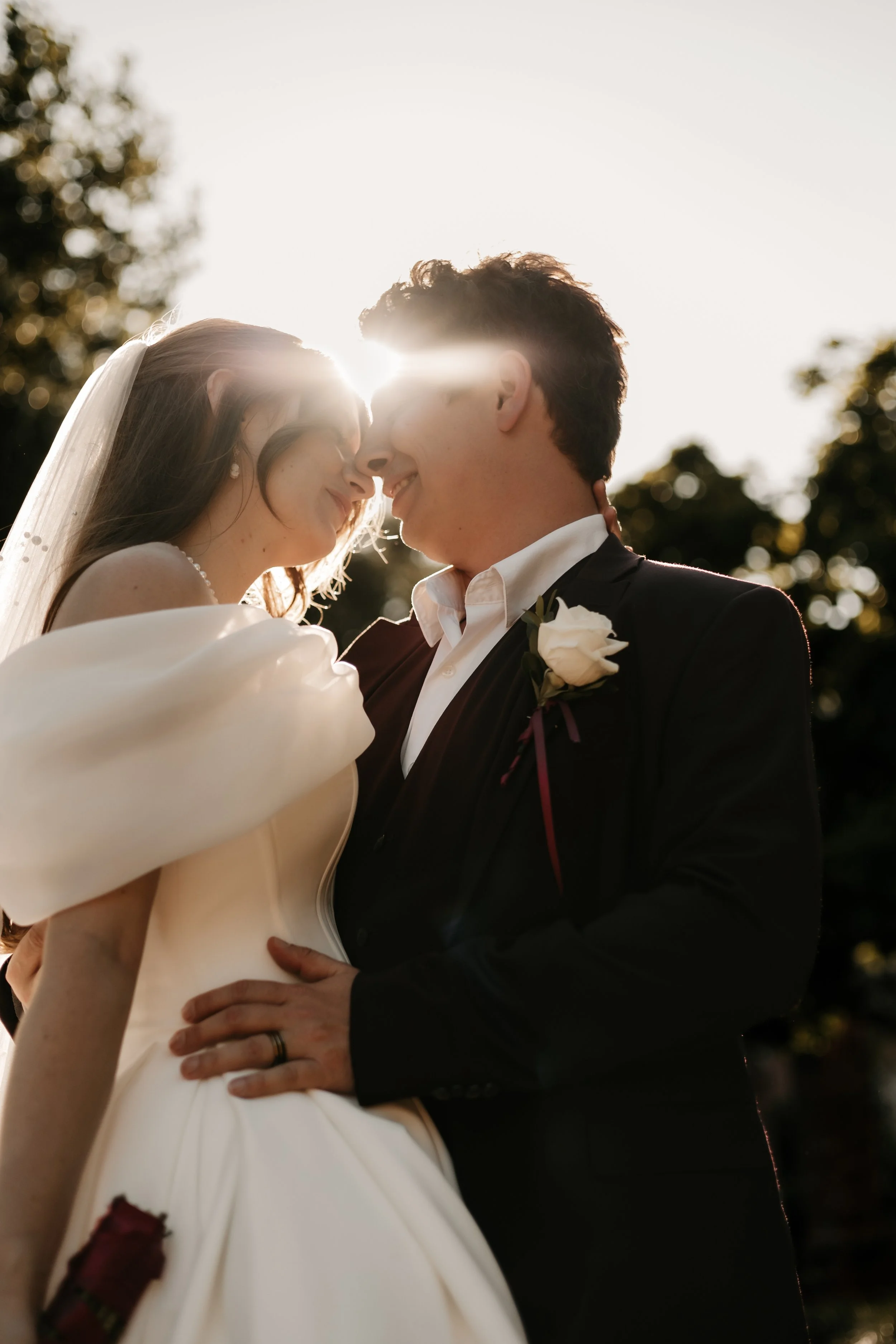 Golden hour wedding photography taken in Mississippi with an editorial and documentary feel.