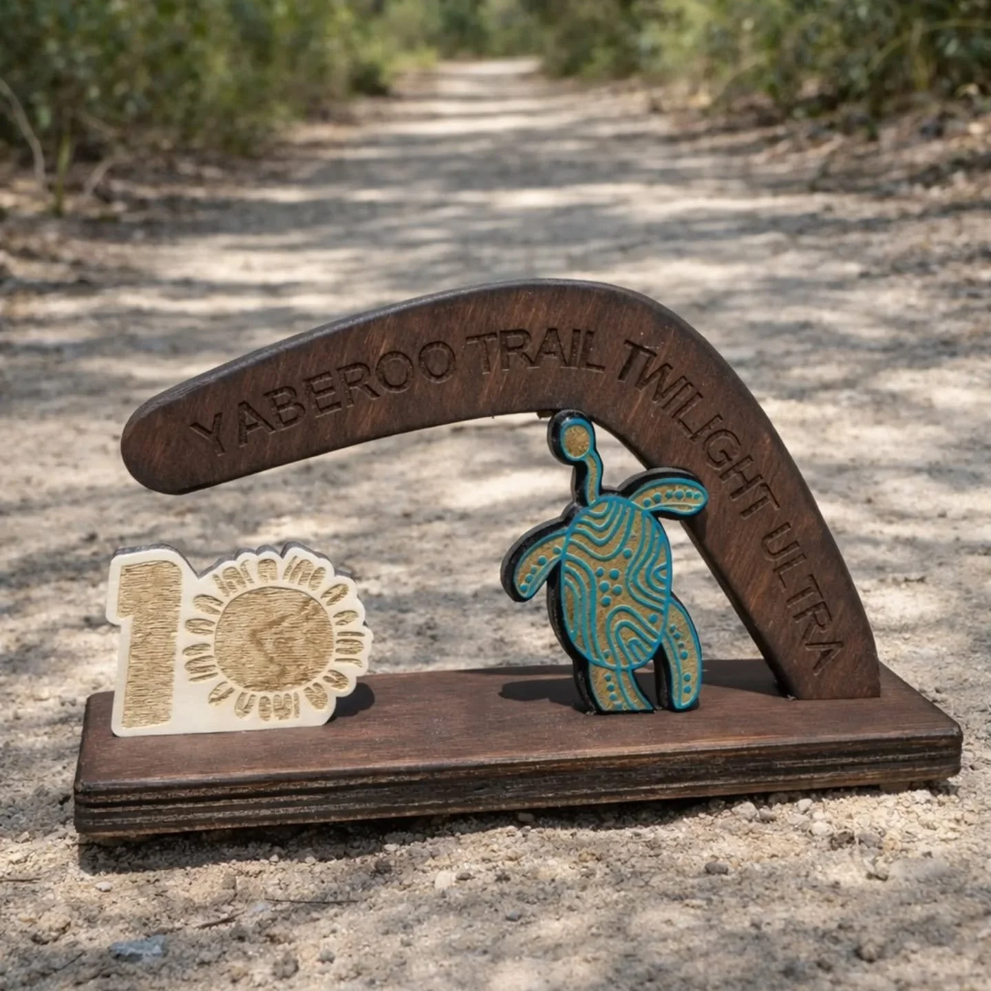 My latest project for the Yaberoo Trail Ultra 🪃🐢 Such a great opportunity to be able to make these beauties for their special 10 year event 😍