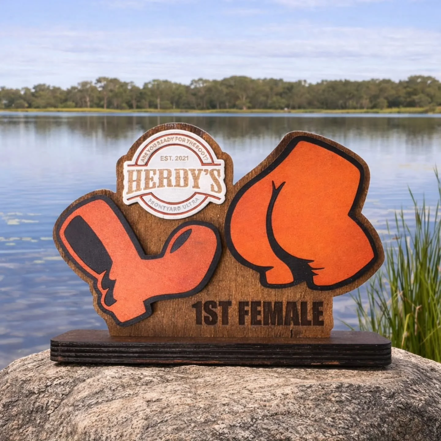 If you&rsquo;re doing Herdy&rsquo;s Frontyard Ultra tomorrow, 
there&rsquo;s a good chance your ass is getting kicked!

These trophies will celebrate the runners who will keep showing up for another lap&hellip; and another&hellip; and another. 

Push