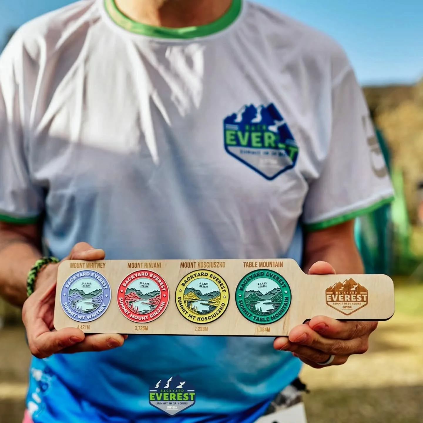 Okayyyy, THIS is why I love making event pieces. 😍

Seeing the Backyard Everest paddle actually being filled with hard-earned summit coins makes the whole design come to life.

Every coin represents another mountain conquered, and seeing them sittin