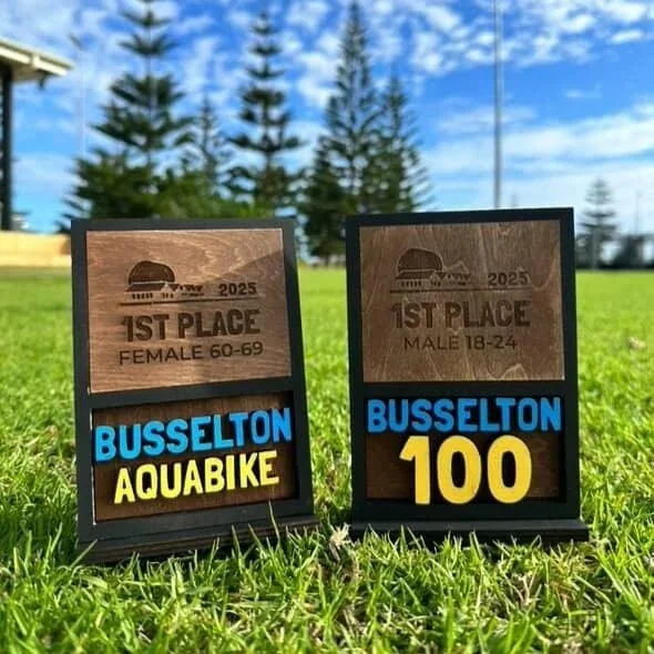 Busselton 100 Aquabike trophies