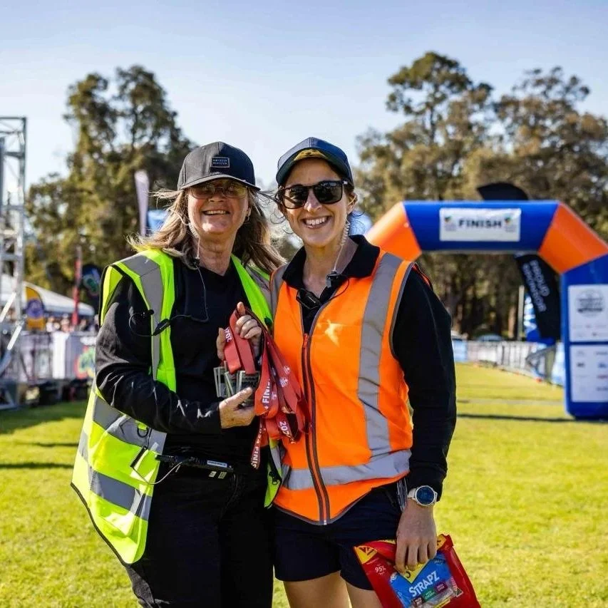 Finish line medals & doggy treats for Mighty Jarrah & Doggy Dash in Dwellingup