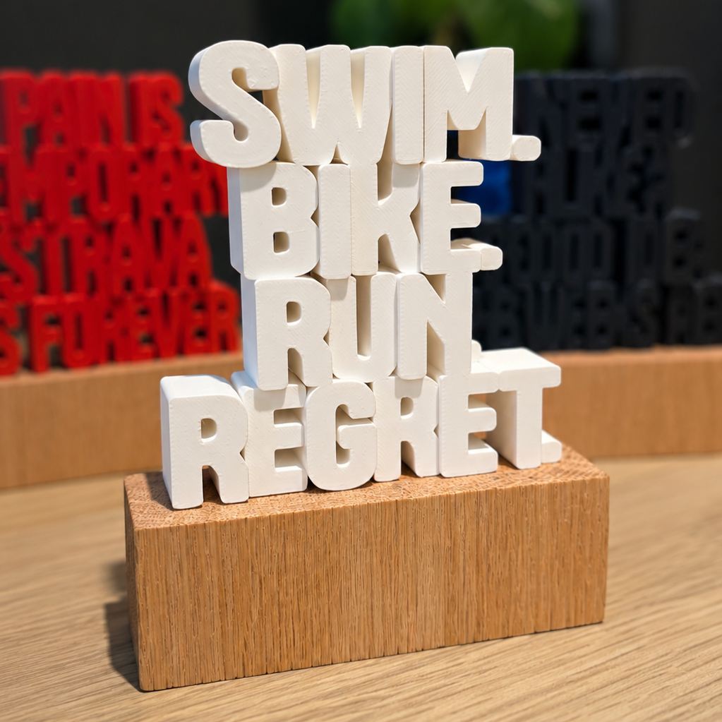 Swim. Bike. Run. Regret.
