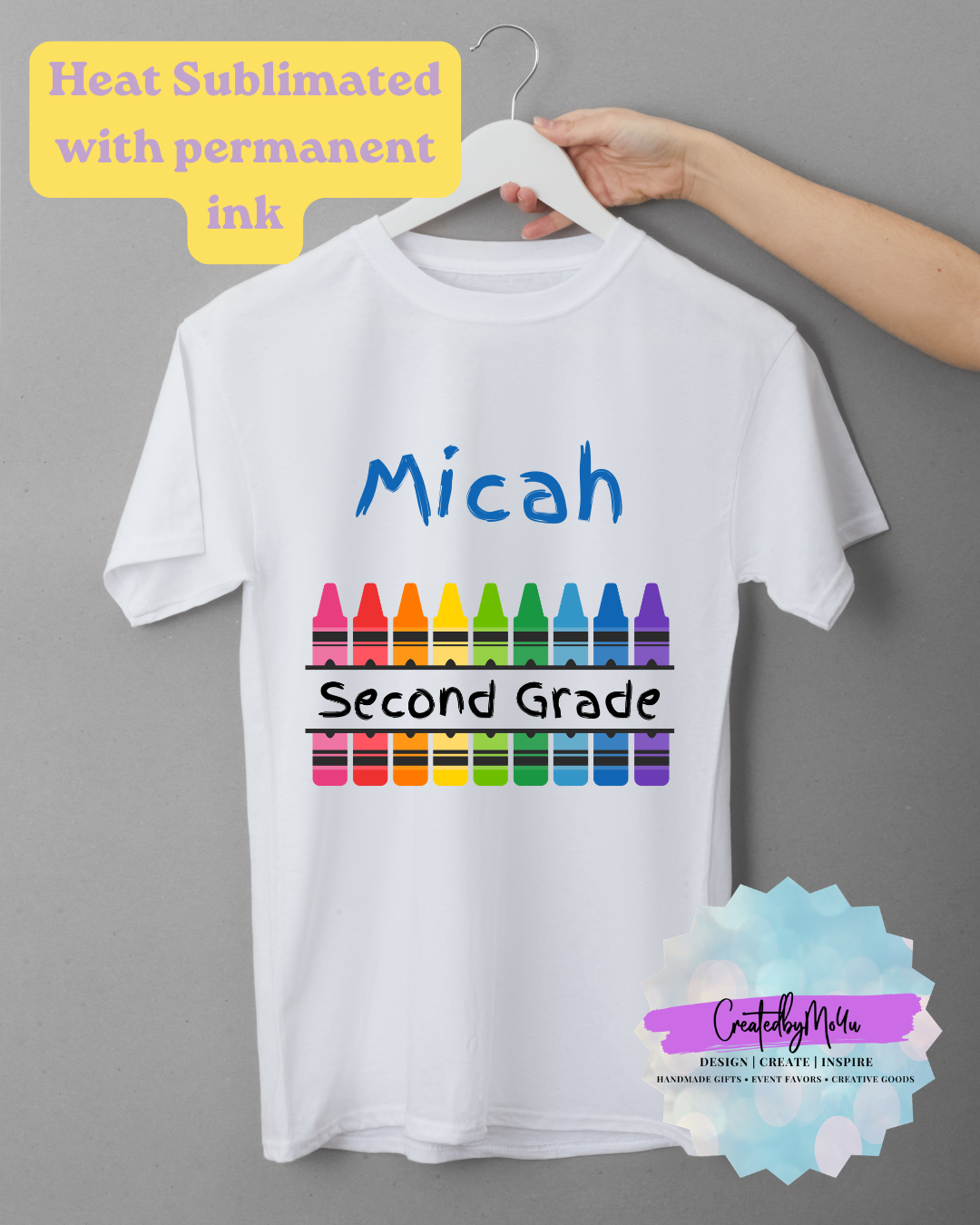 Custom Image, Phrase or Design Sublimated T-Shirt | Personalized Shirt | White Polyester Shirt | Custom Gift | Made to Order