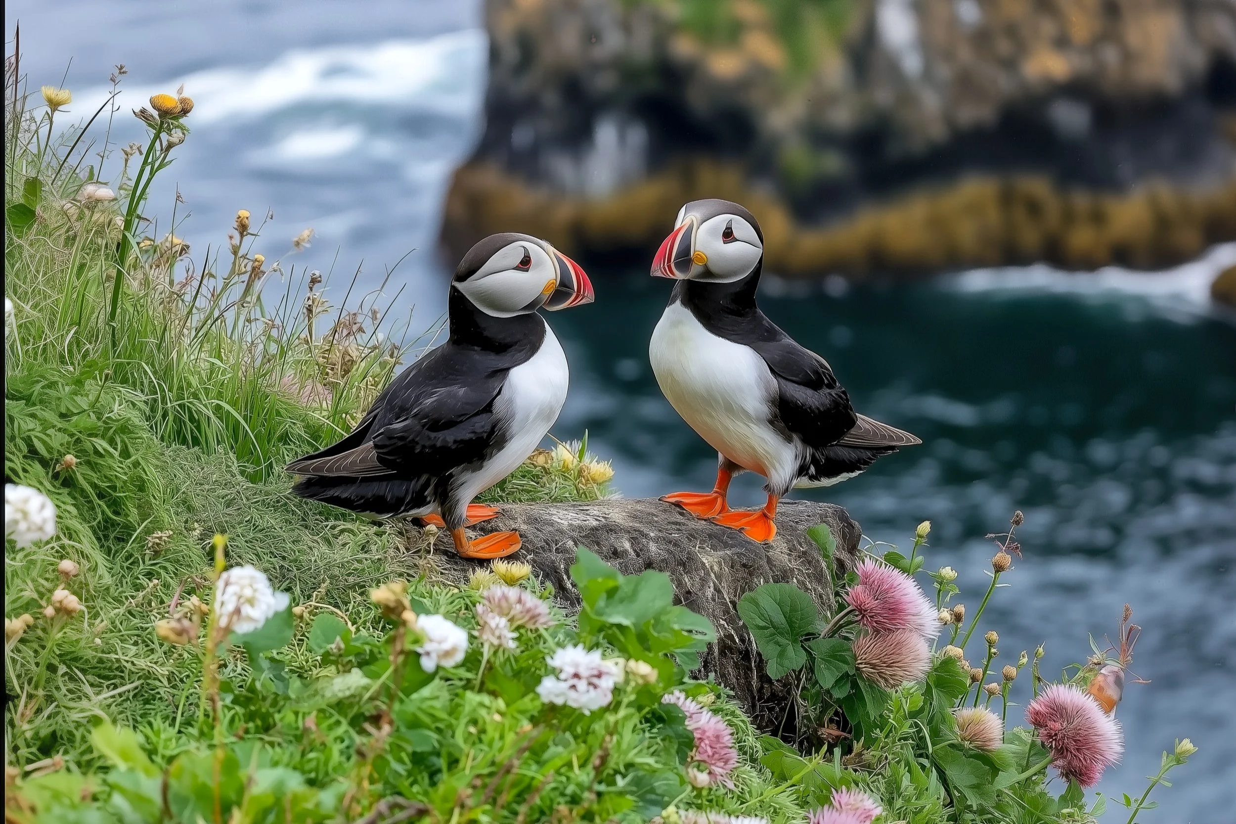 Pair of Puffins