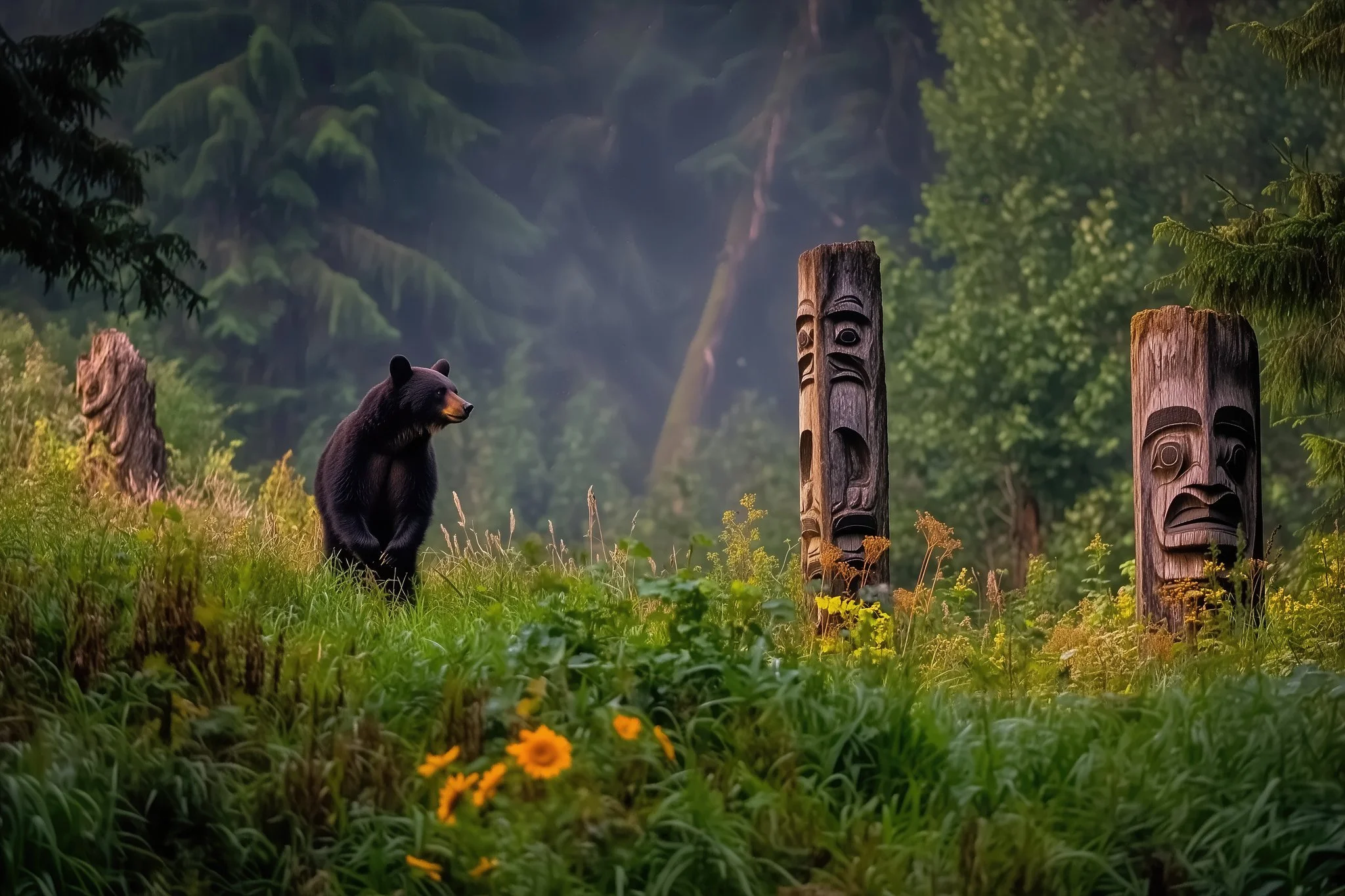 Black Bear Totems