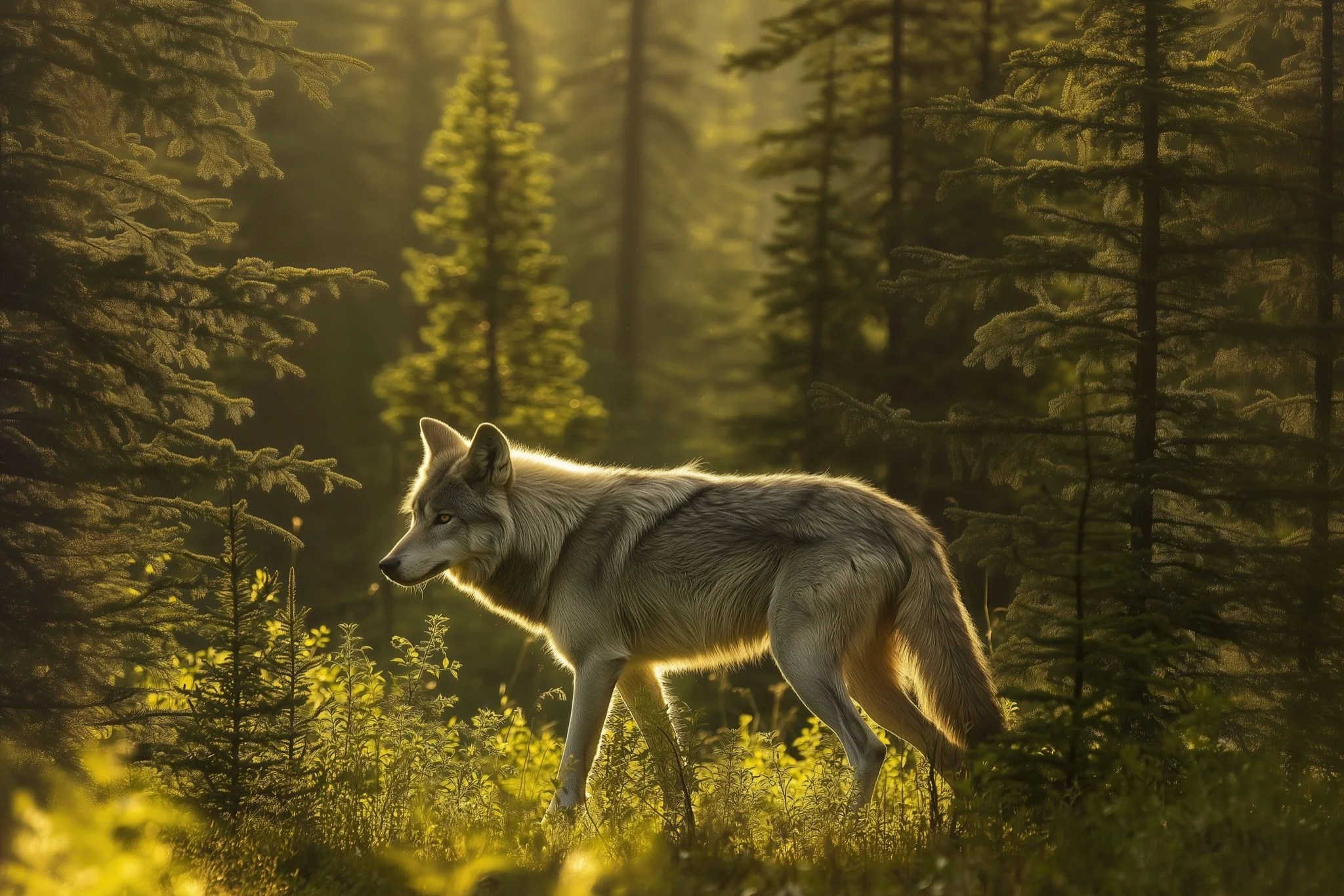 Wolf in the Forest