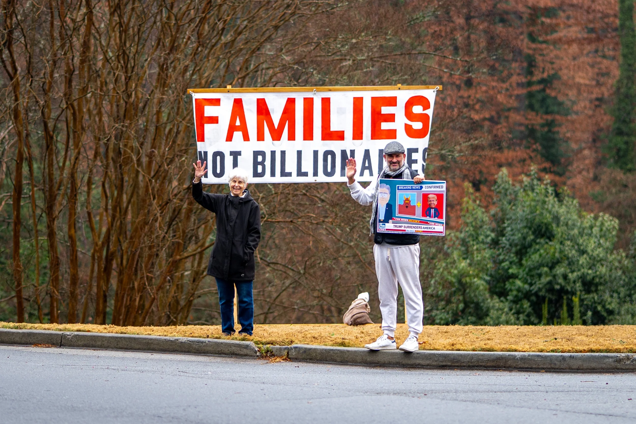 Protest at Fox News HQ — Atlanta