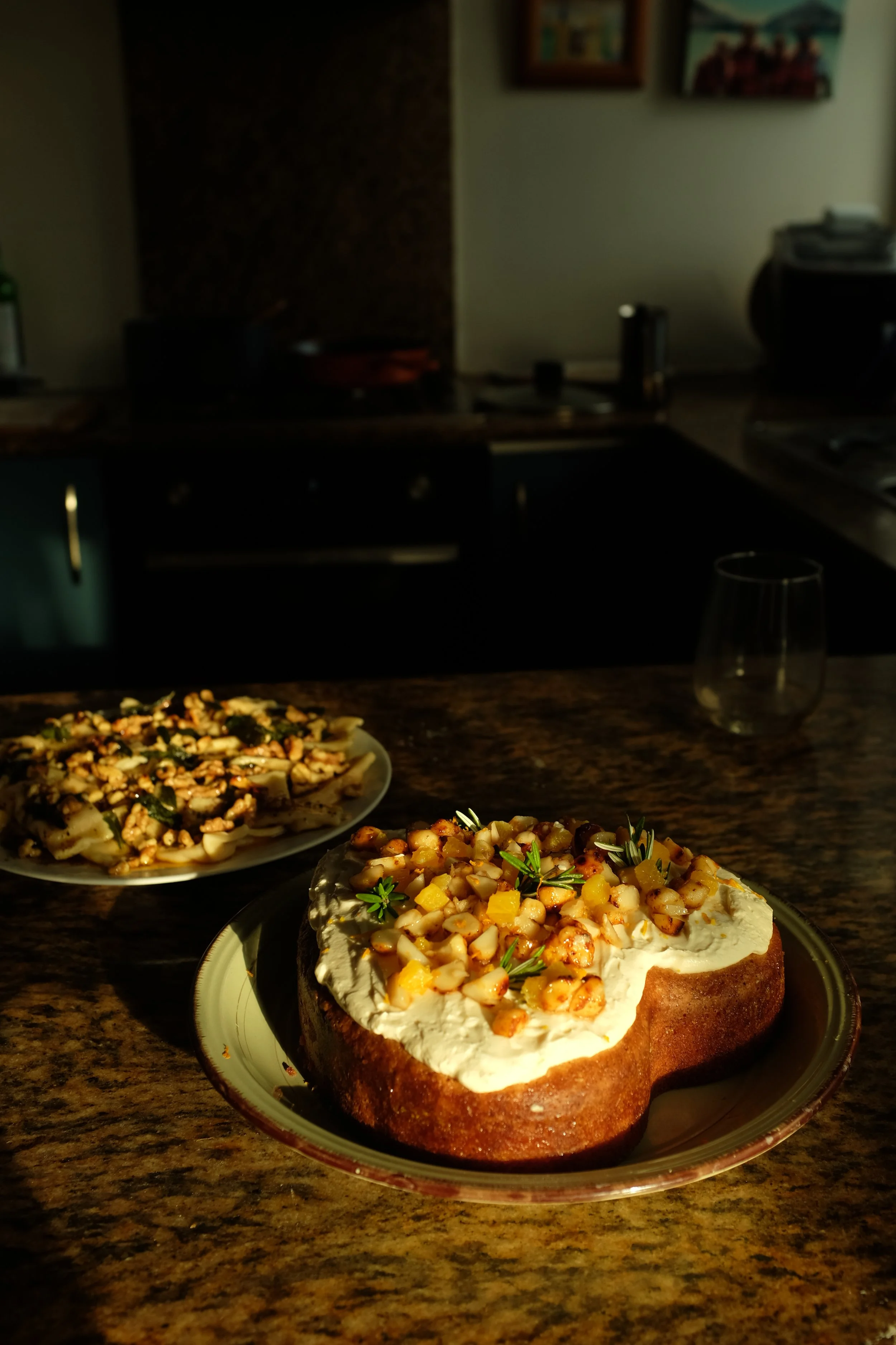 Citrus Polenta Cake With Honey Labneh