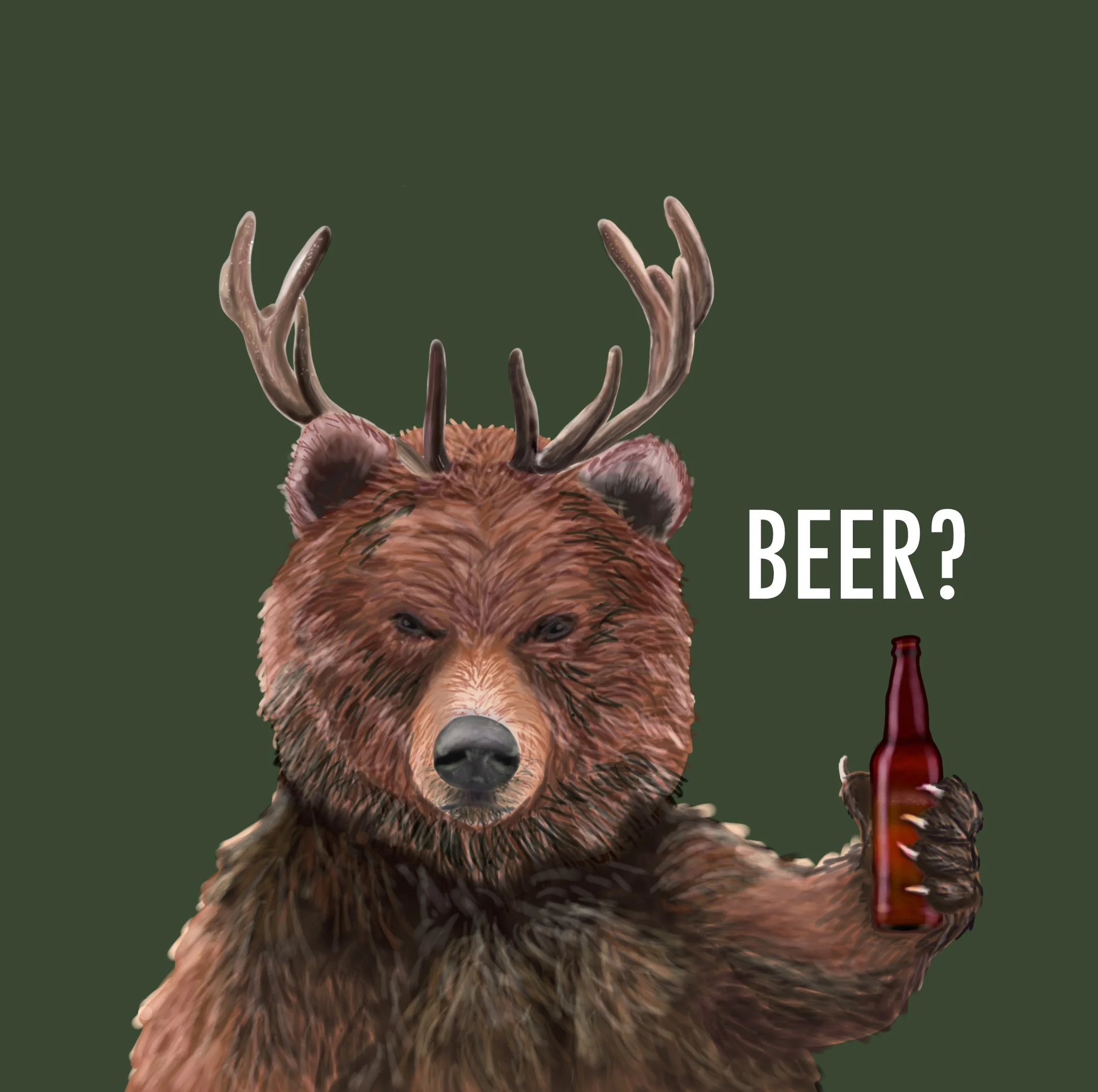 Beer?, Digital Illustration, 2020.