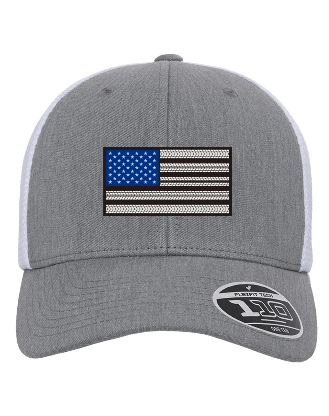 Gray and White Hat - Front.JPG