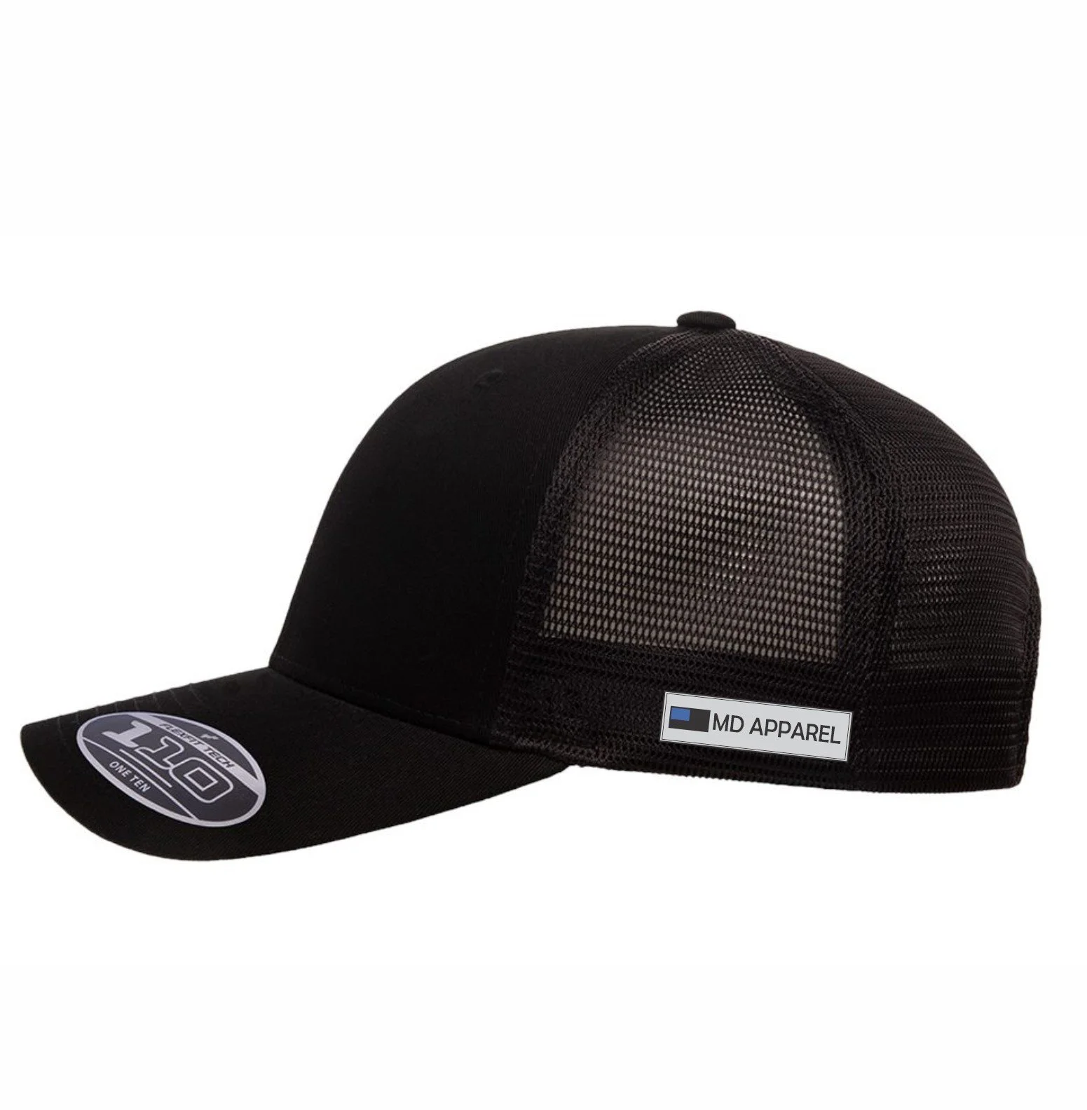 MD Apparel Hat - Black - Side.JPG