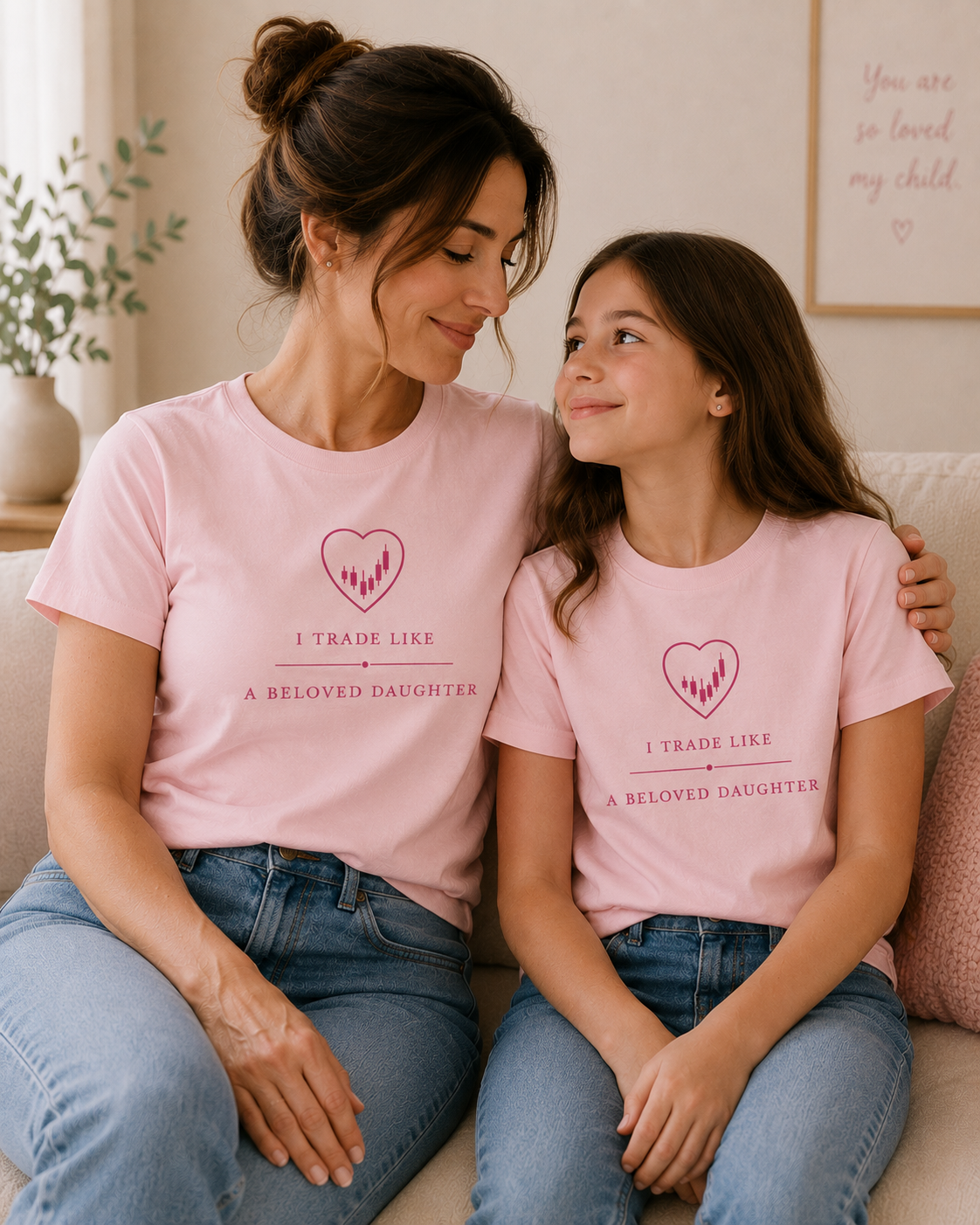 I Trade Like A Beloved Daughter Pink Youth T-Shirt