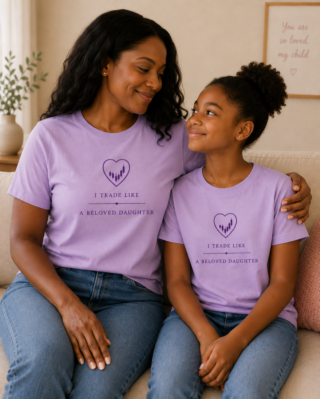 I Trade Like A Beloved Daughter Purple Youth T-shirt