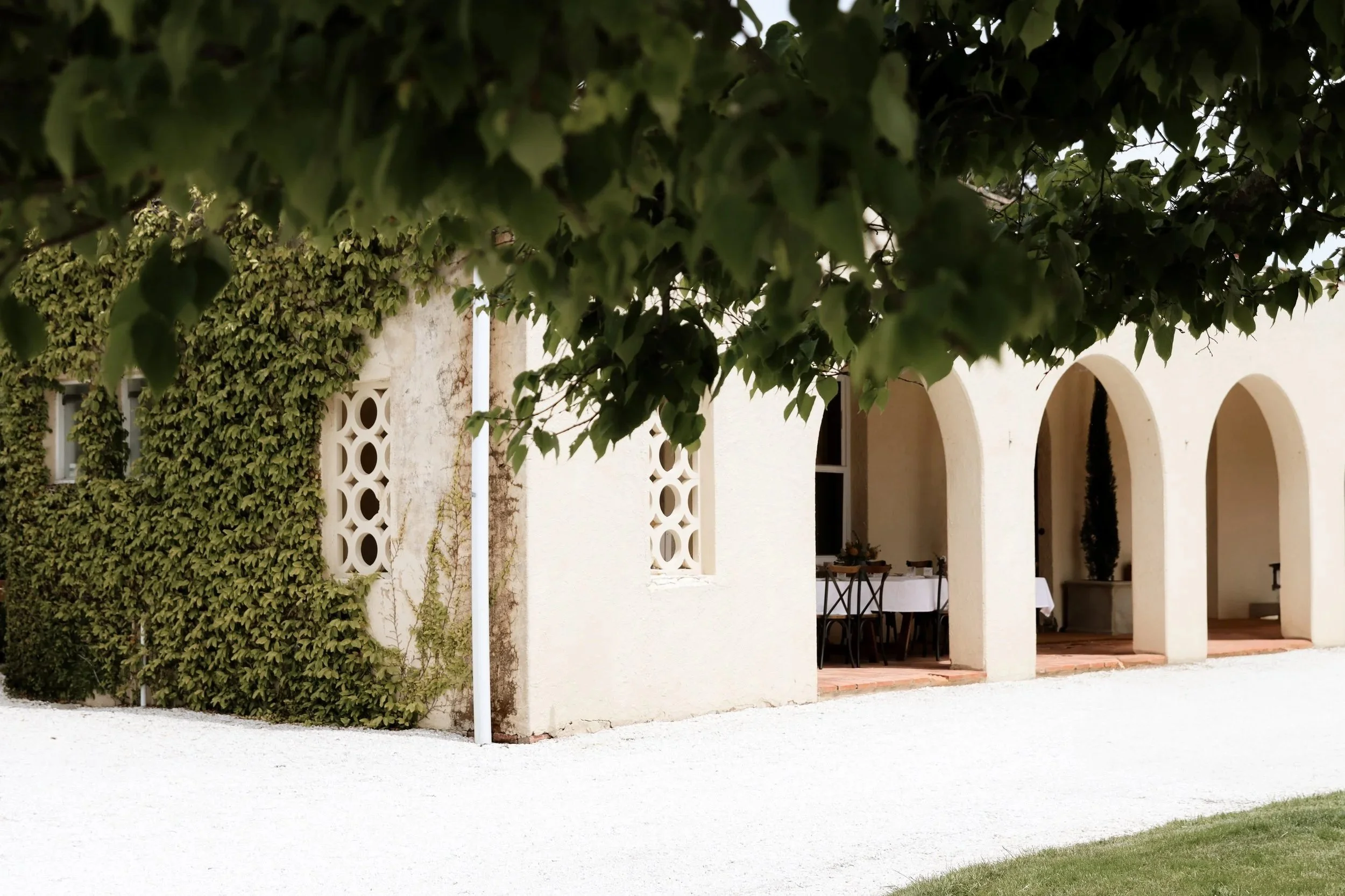 The historical Mount William Station archways, wedding venue