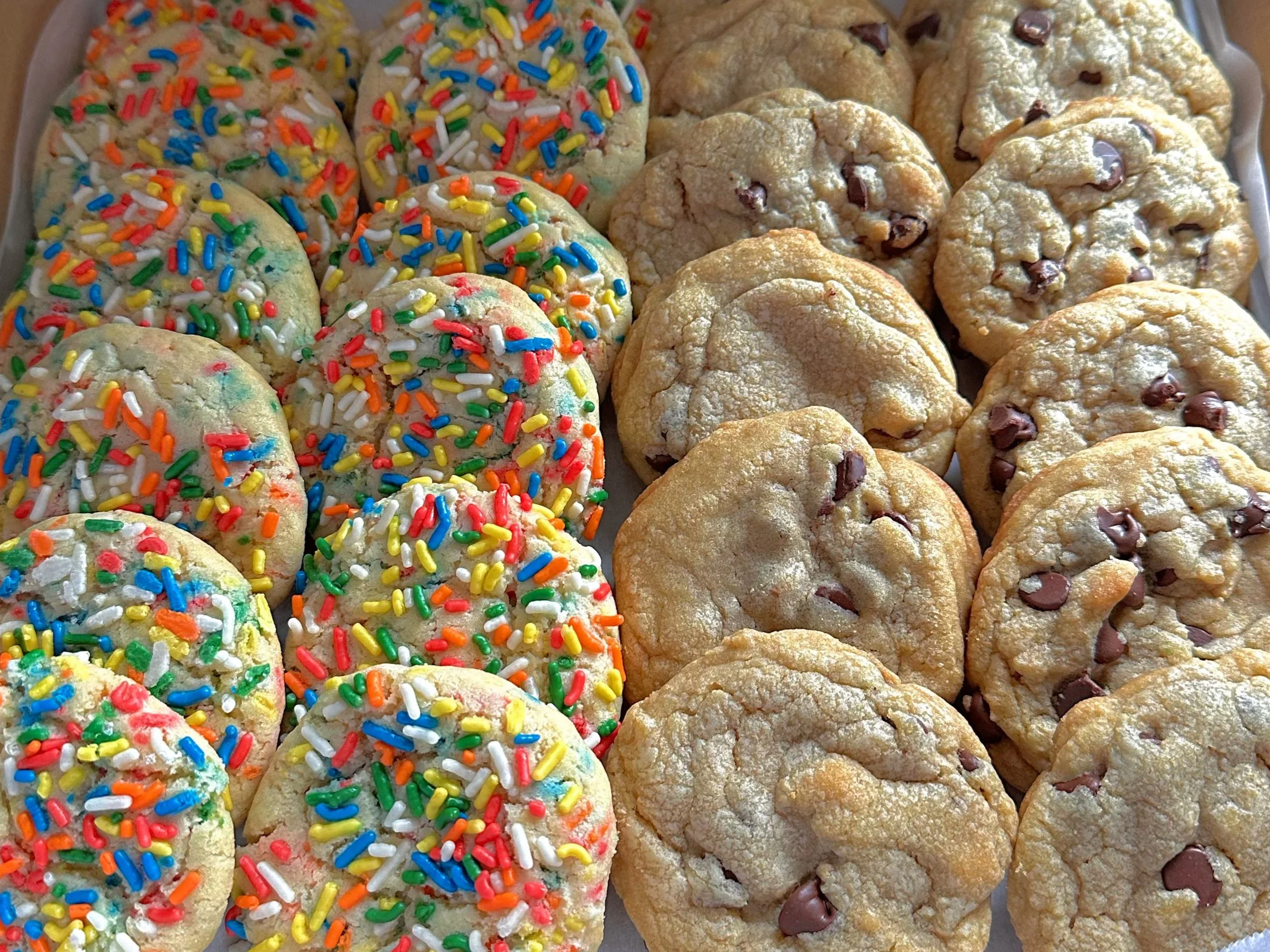 Classic Cookies: chocolate chip, sprinkle, and more