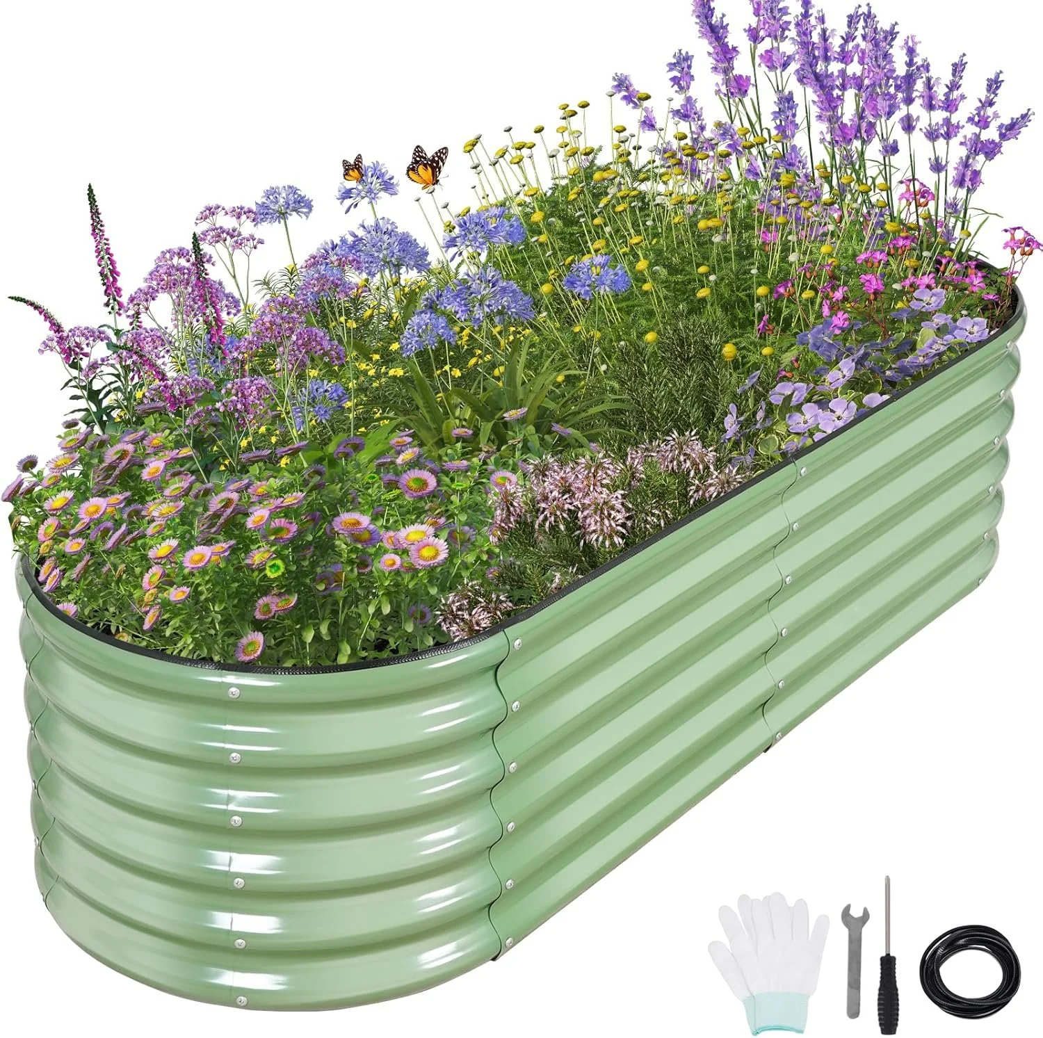 galvanized raised garden bed