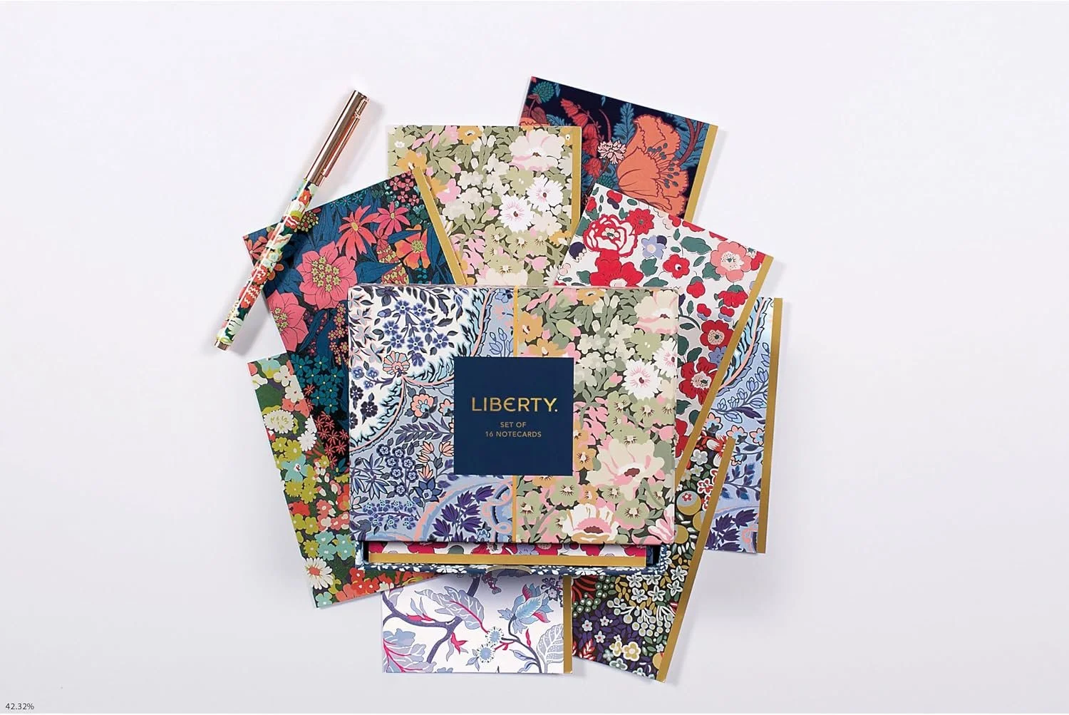 galison liberty floral notecard set