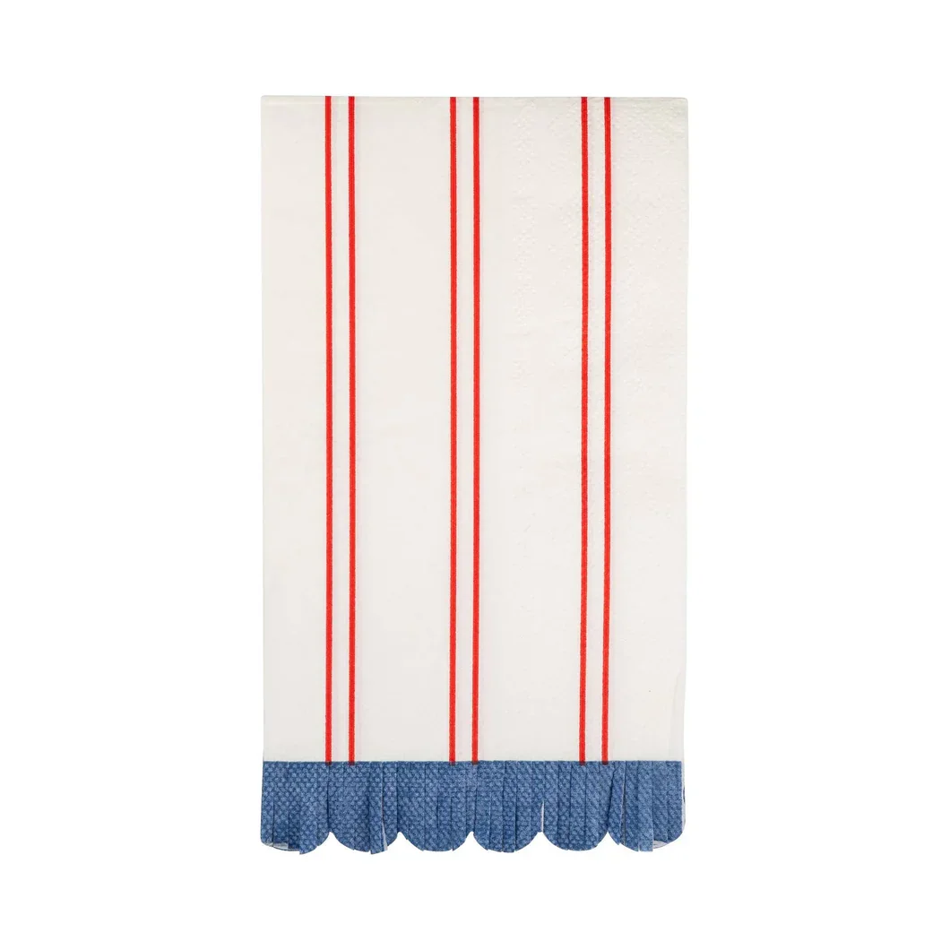 Red Striped Paper Napkins (24)