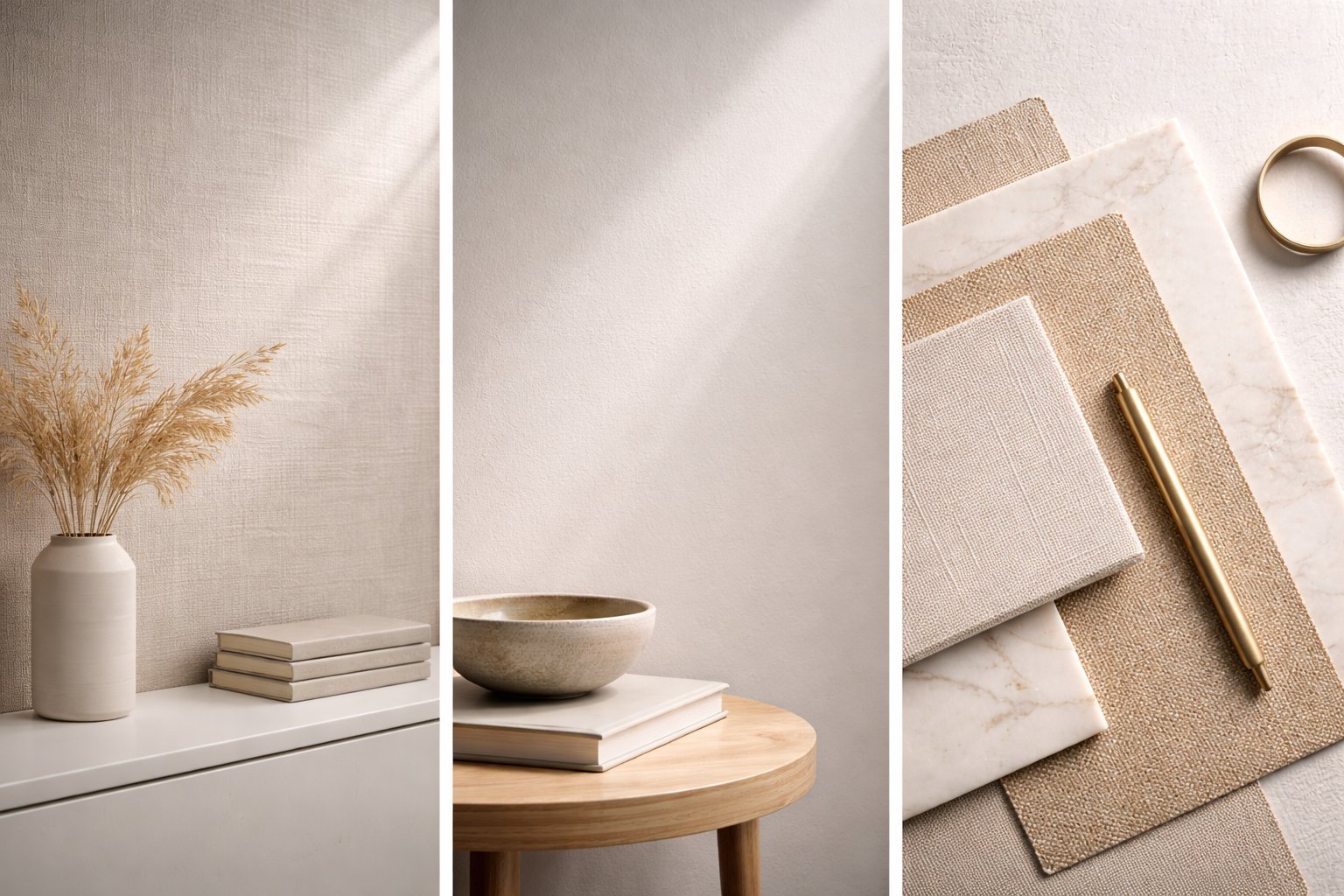 Modern beige wallpaper texture and natural material details