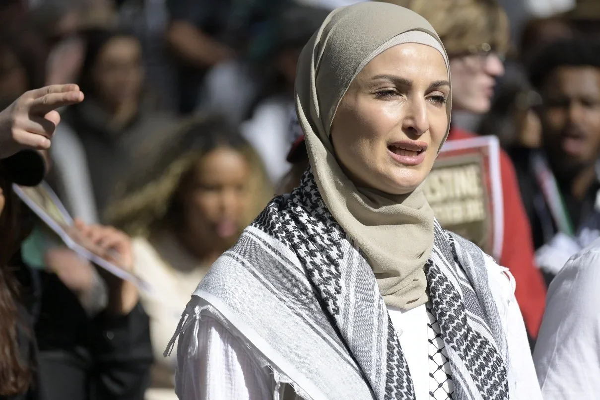 Editorial photograph from pro-Palestine demonstrations held in Melbourne during September–October 2025, documenting public protest, civic participation, and collective expression in urban space. Part of a long-form documentary project by photographer